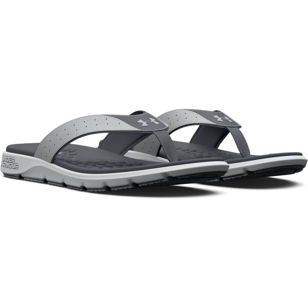 Under Armour Ignite Pro "Mod Grey/Pitch Grey" Men's Sandal - GREY/GREY Thumbnail View 3