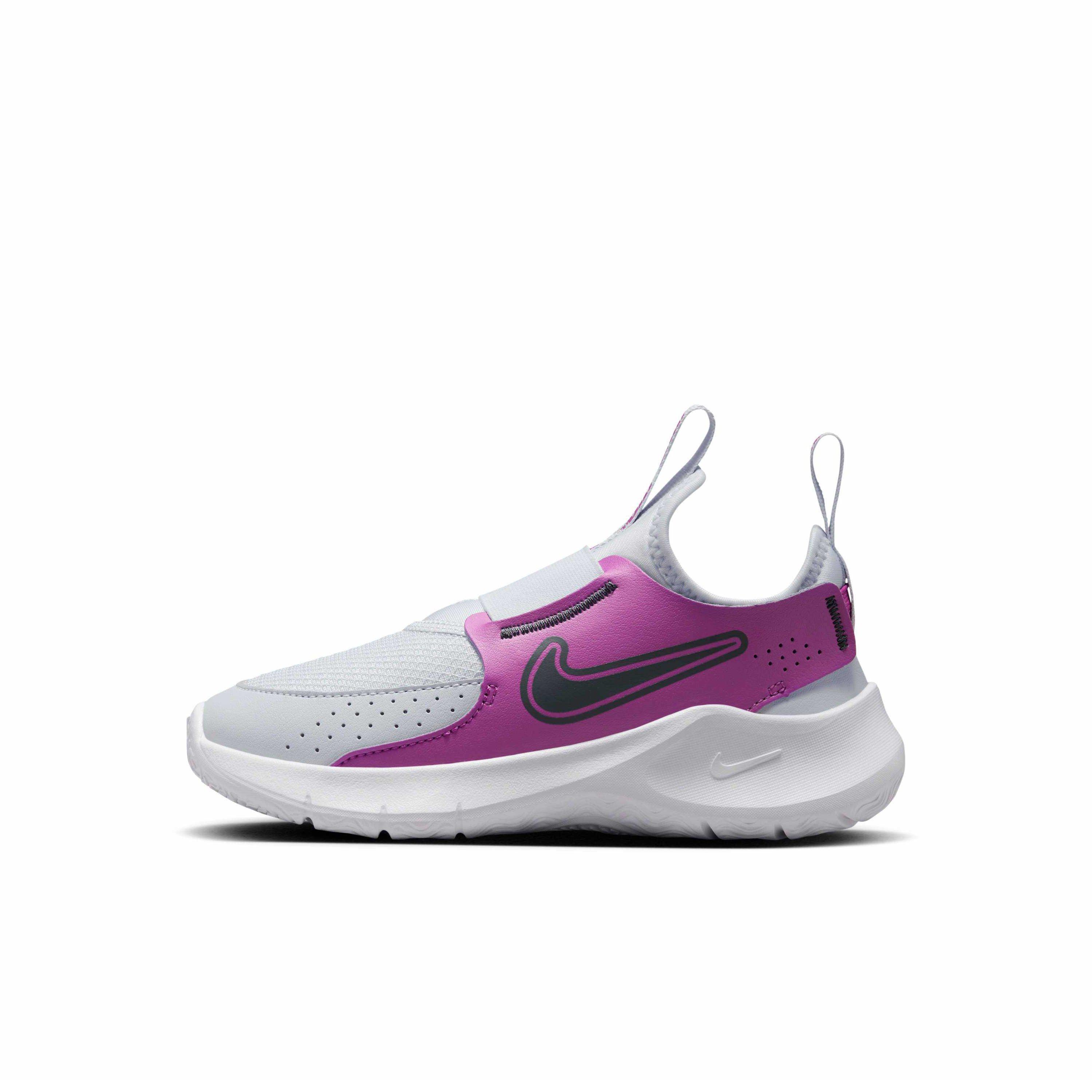 Nike Flex Runner 3 Preschool Kids' "Football Grey/Hot Fuchsia/White/Thunder Blue" Running Shoe