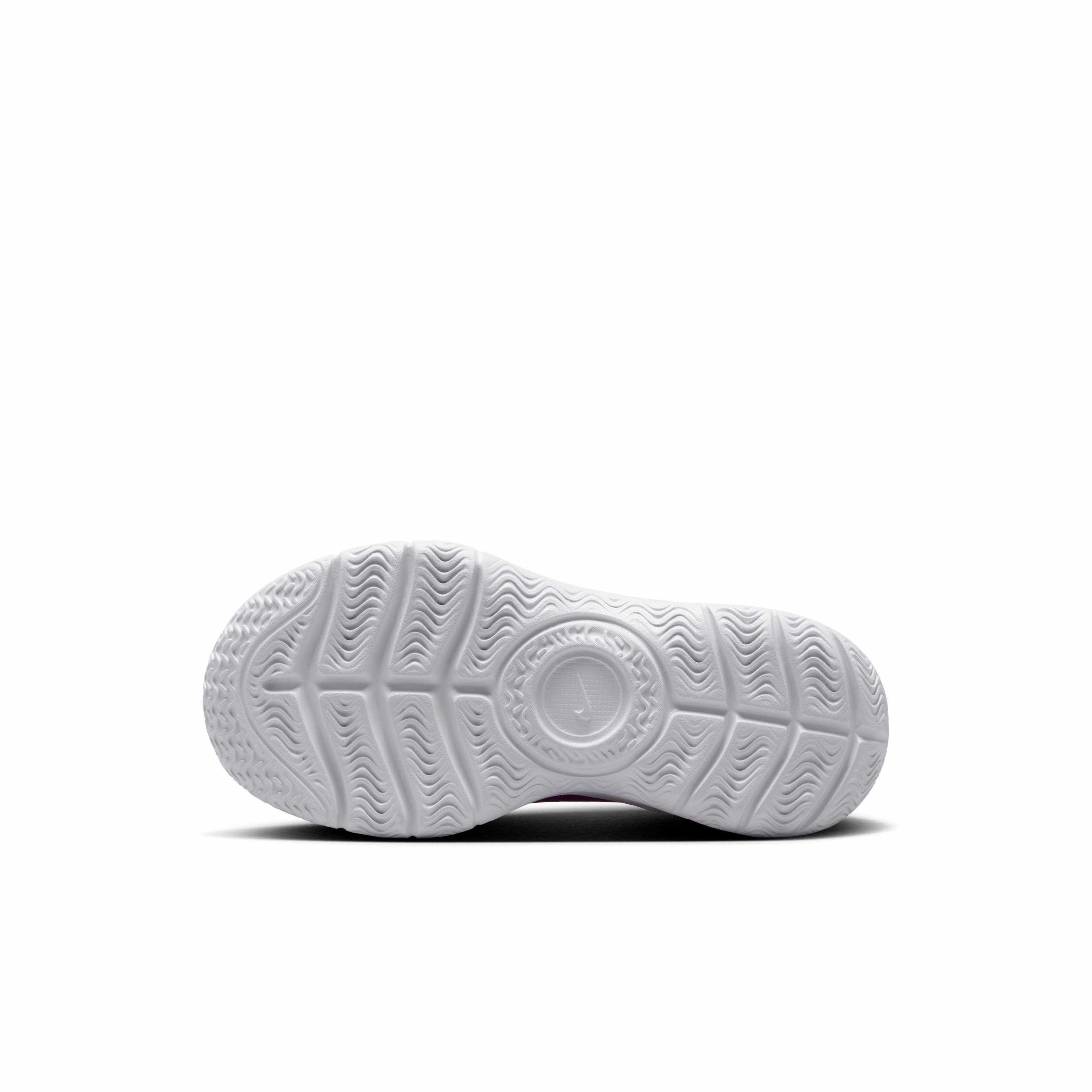 Nike Flex Runner 3 Preschool Kids' "Football Grey/Hot Fuchsia/White/Thunder Blue" Running Shoe
