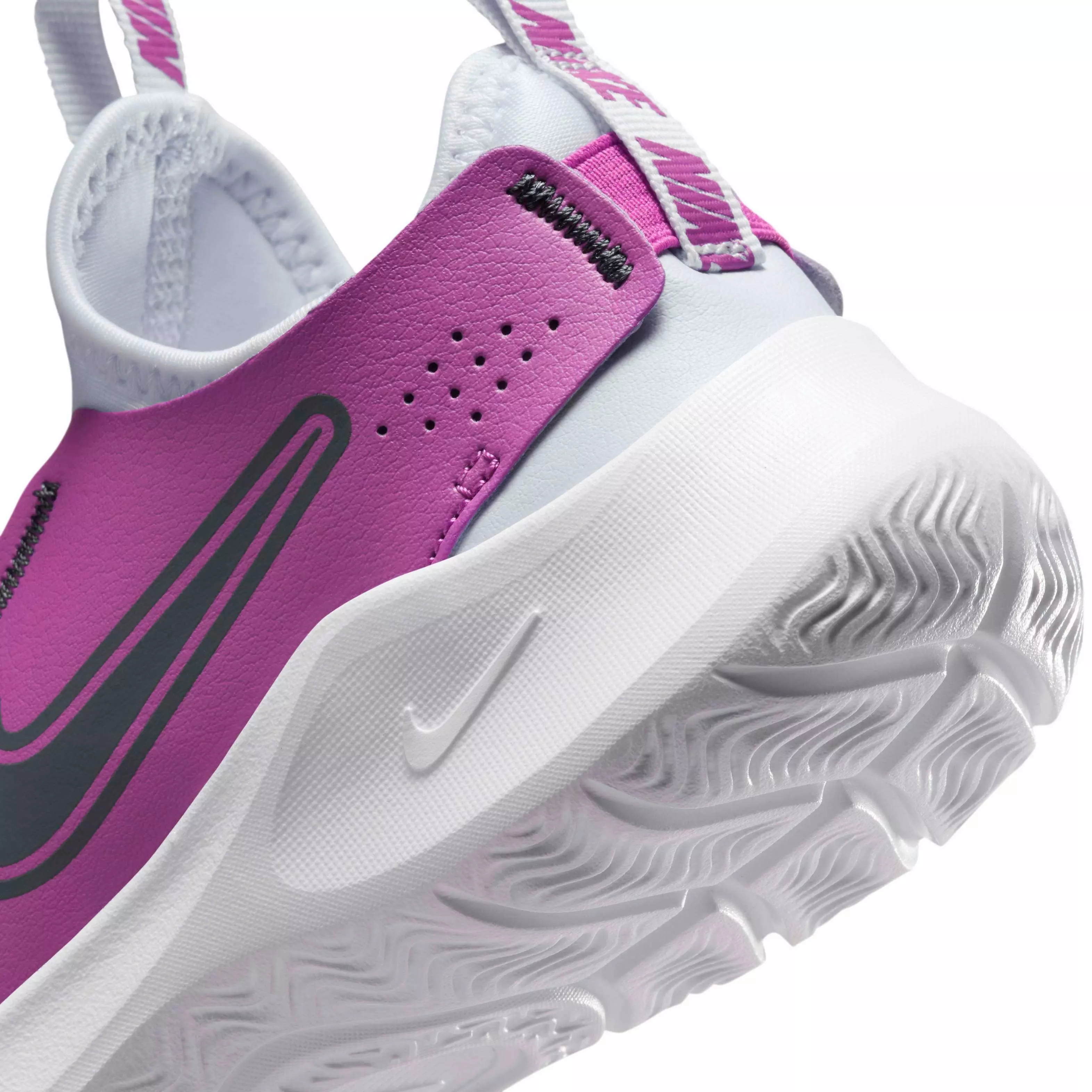 Nike Flex Runner 3 "Football Grey/Hot Fuchsia/White/Thunder Blue" Preschool Kids' Running Shoe - GREY/FUCHSIA/WHITE/BLUE