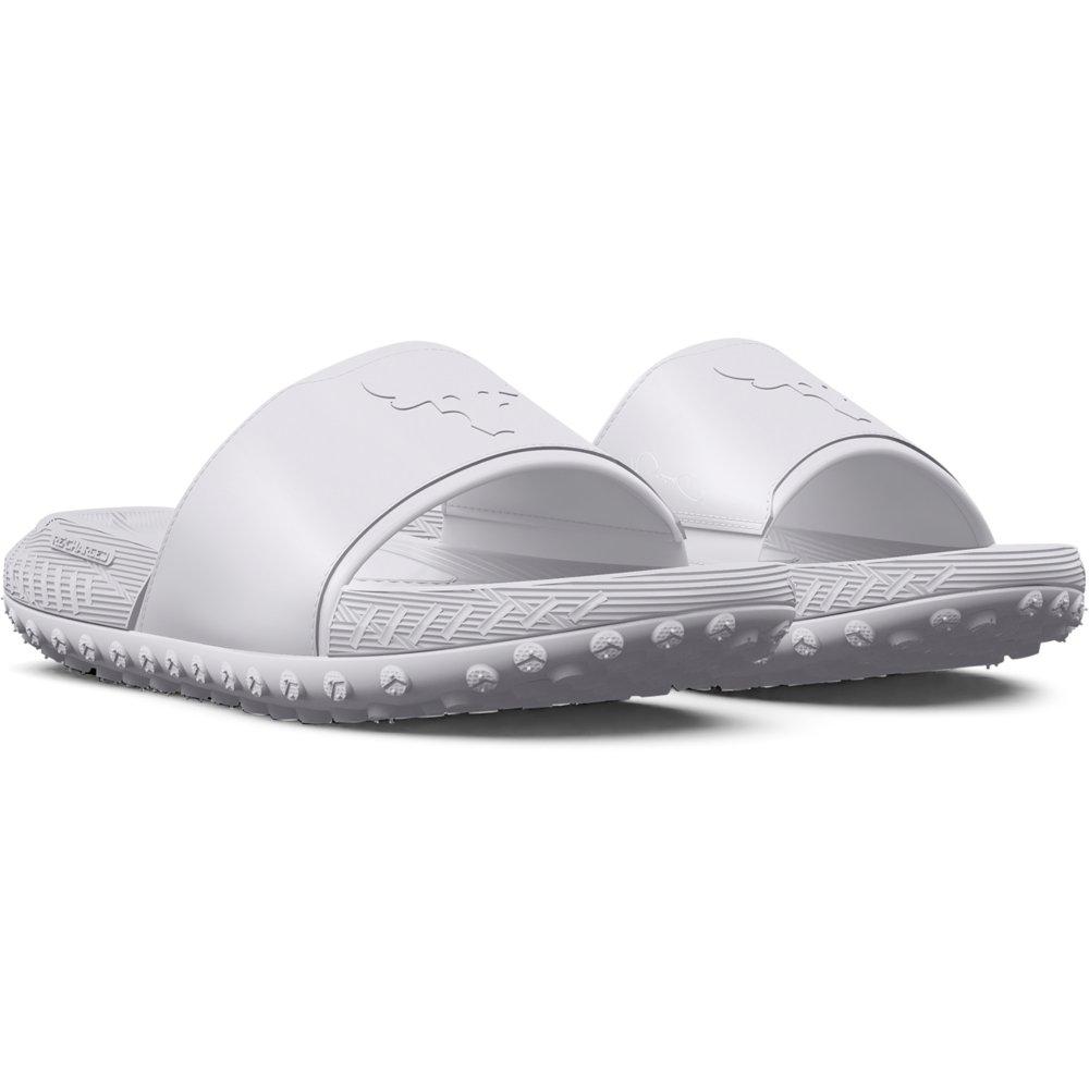 シンプル◆【UA ｘ Project Rock】Unisex Project Rock 3 Slides Under Armour Project Rock 3 