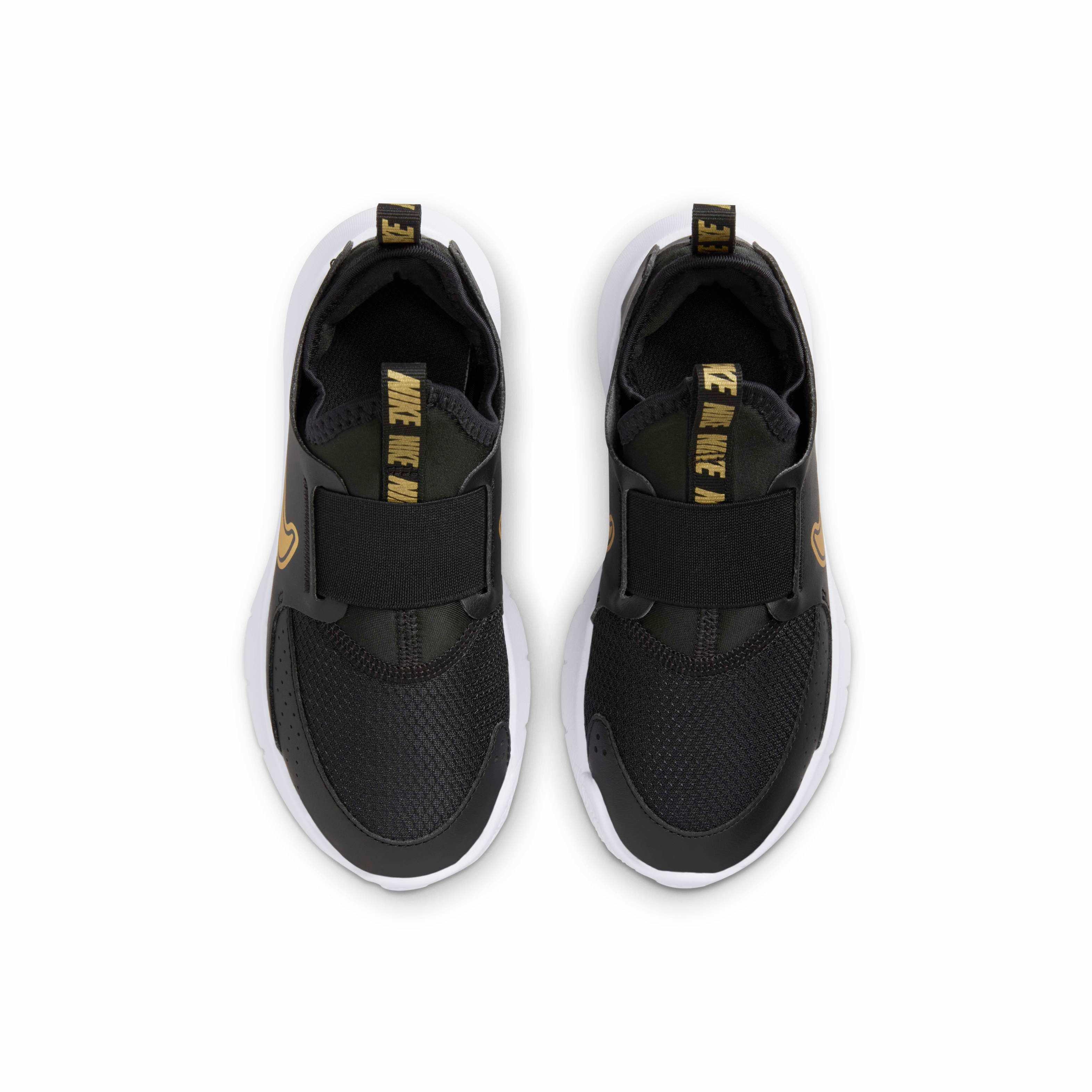 Nike Flex Runner 3 Preschool Boys' "Black/White/Metallic Gold" Running Shoe