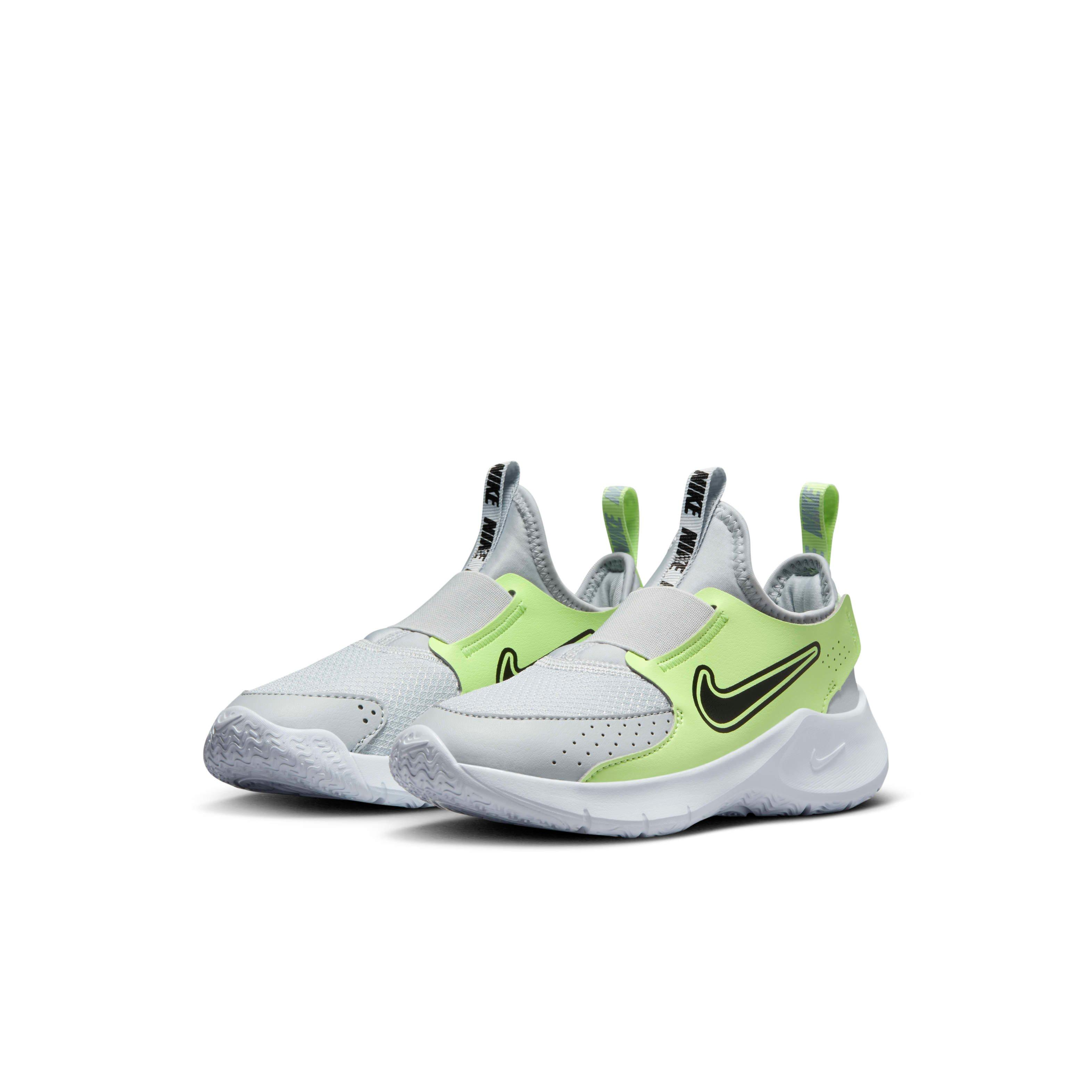 Nike Flex Runner 3 Preschool Boys' "Pure Platinum/Barely Volt/Black" Running Shoe