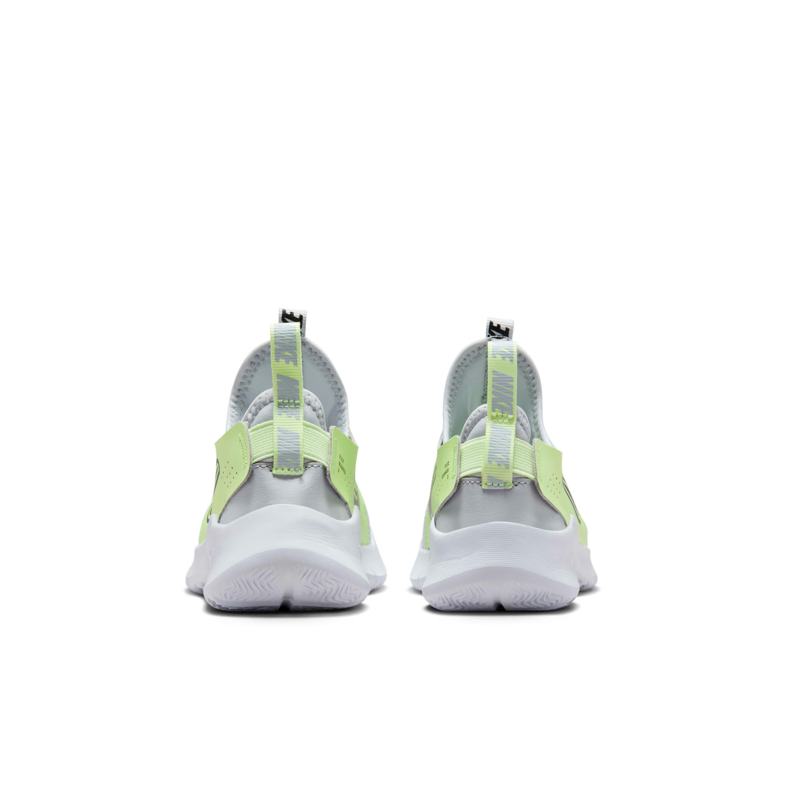 Nike Flex Runner 3 Preschool Boys' "Pure Platinum/Barely Volt/Black" Running Shoe