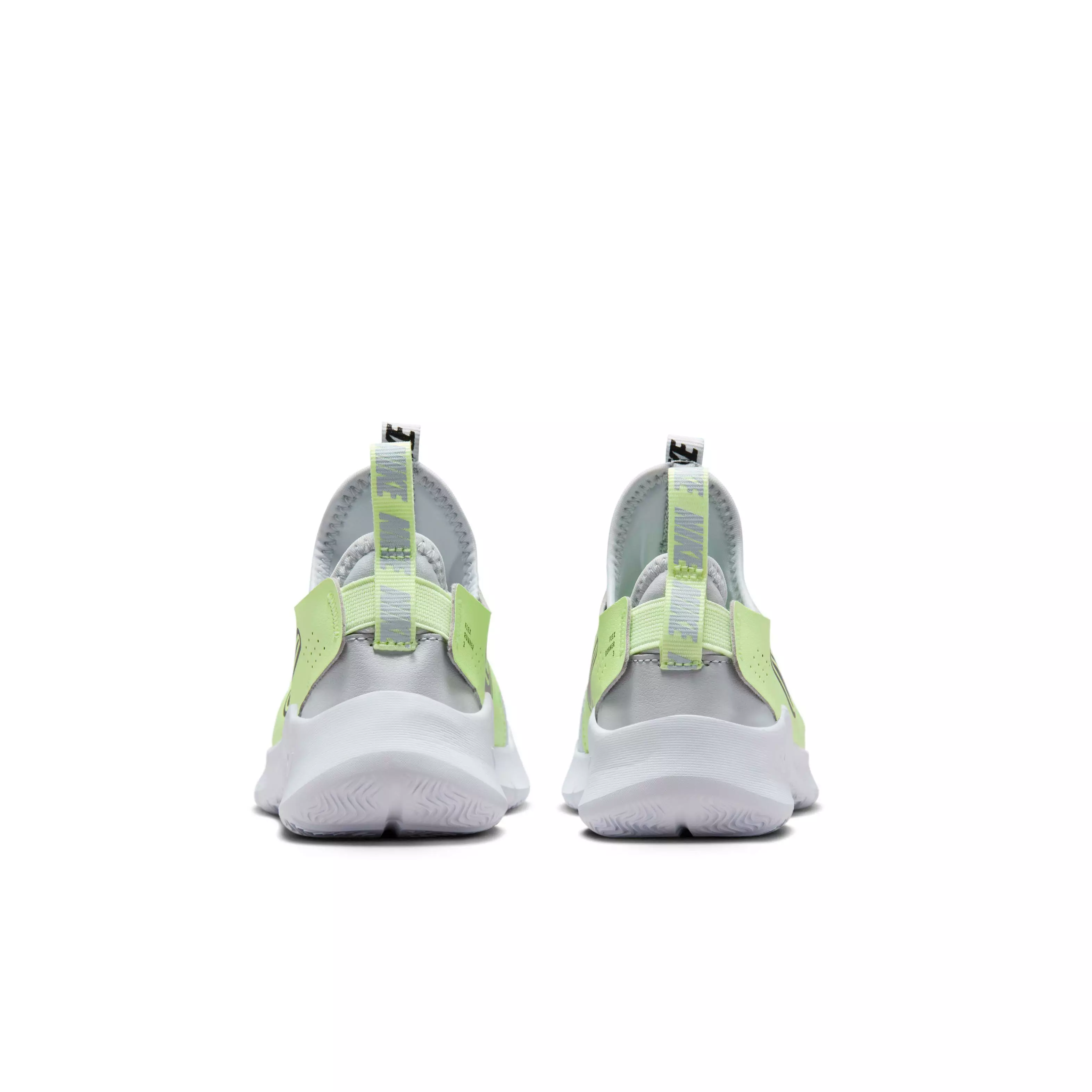 Nike Flex Runner 3 "Pure Platinum/Barely Volt/Black" Preschool Boys' Running Shoe - PLATINUM/VOLT/BLACK
