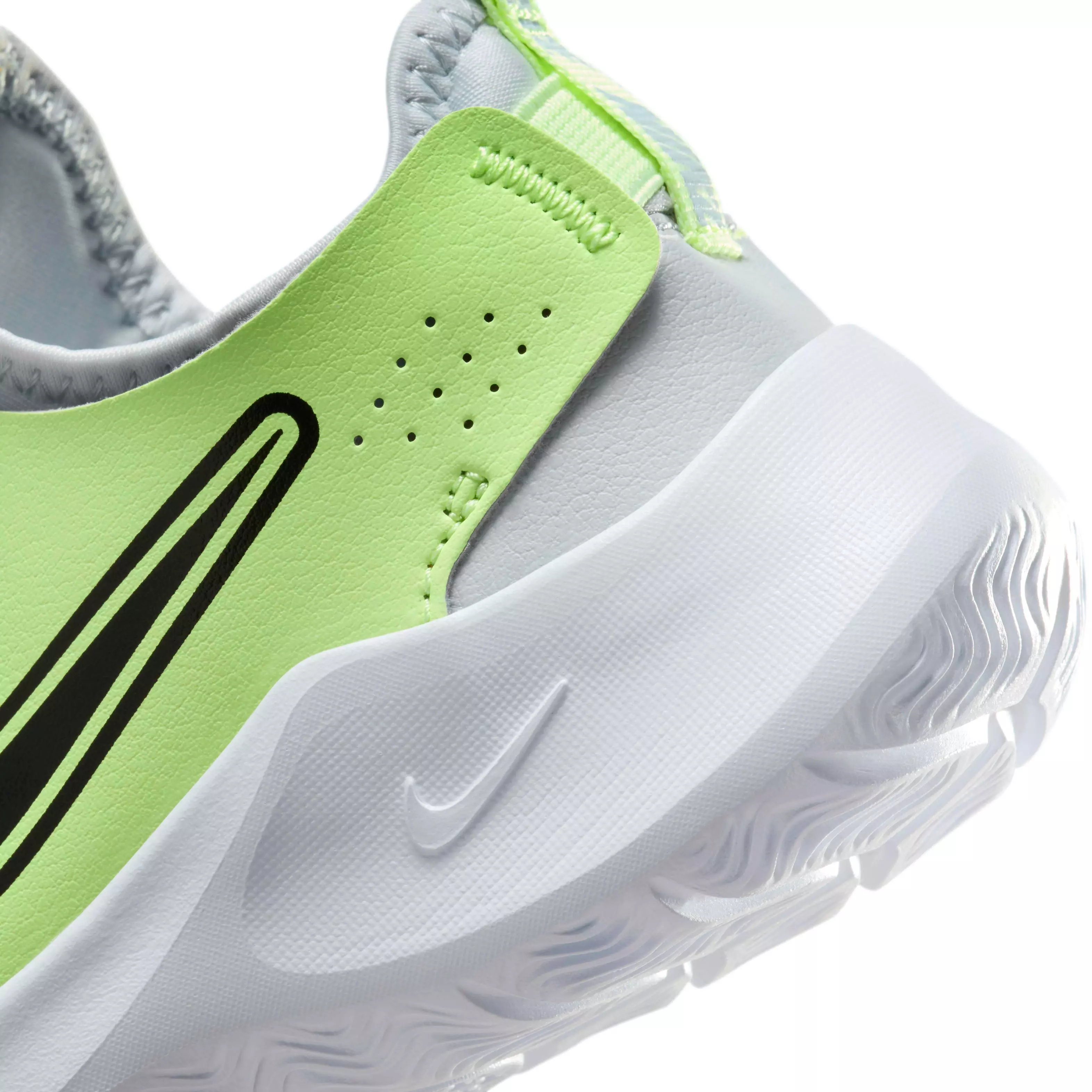 Nike Flex Runner 3 "Pure Platinum/Barely Volt/Black" Preschool Boys' Running Shoe - PLATINUM/VOLT/BLACK