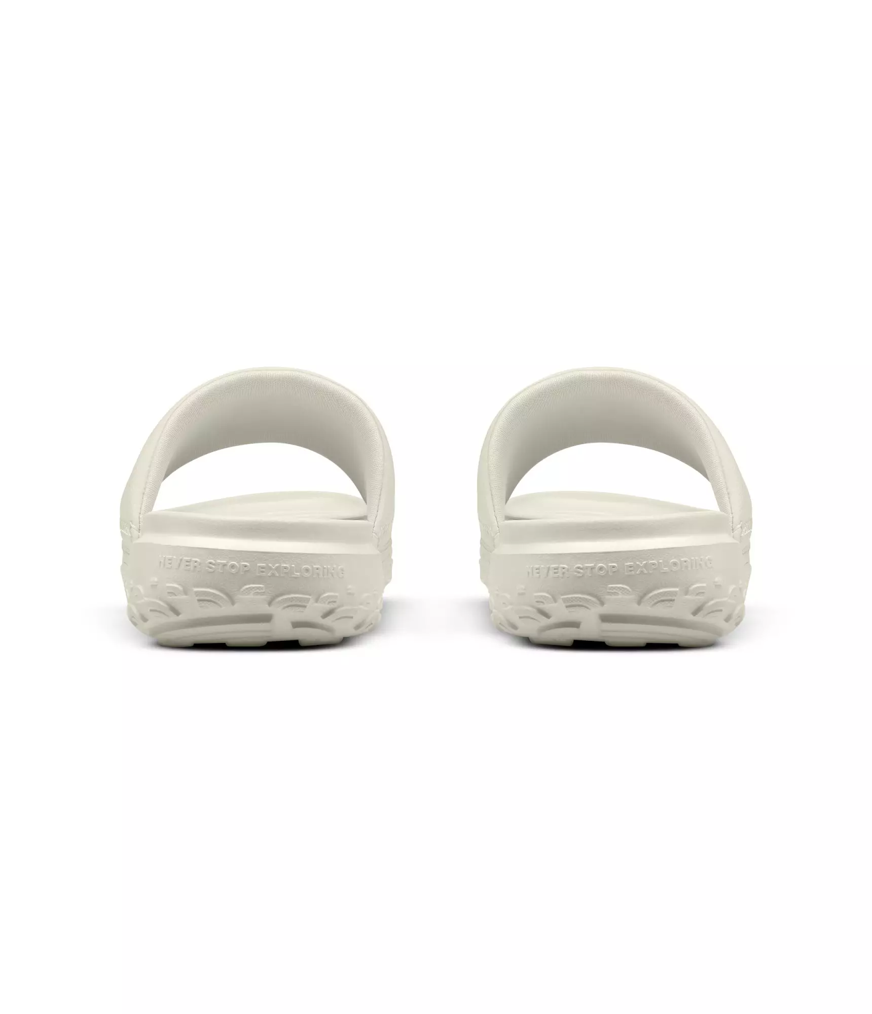 The North Face Never Stop Cush "White Dune/White Dune" Women's Slide - WHITE/WHITE
