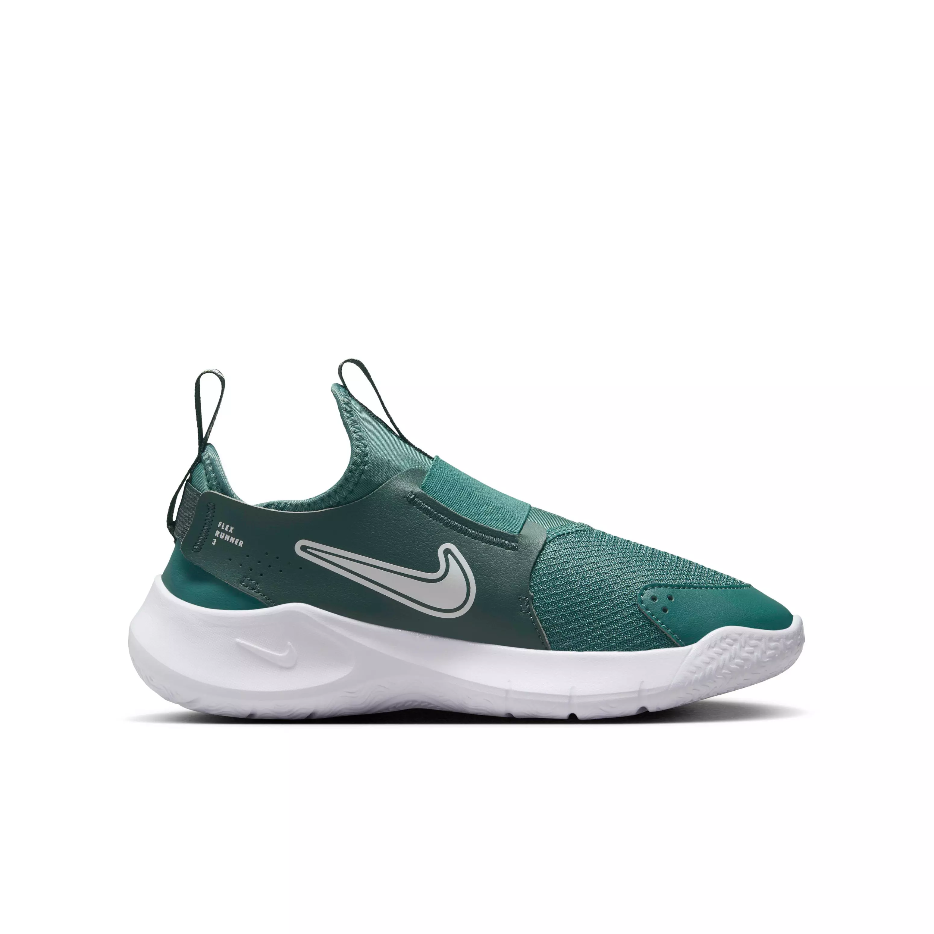 Nike Flex Runner 3 "Bicoastal/Vintage Green/White" Grade School Boys' Running Shoe - BICOASTAL/GREEN/WHITE