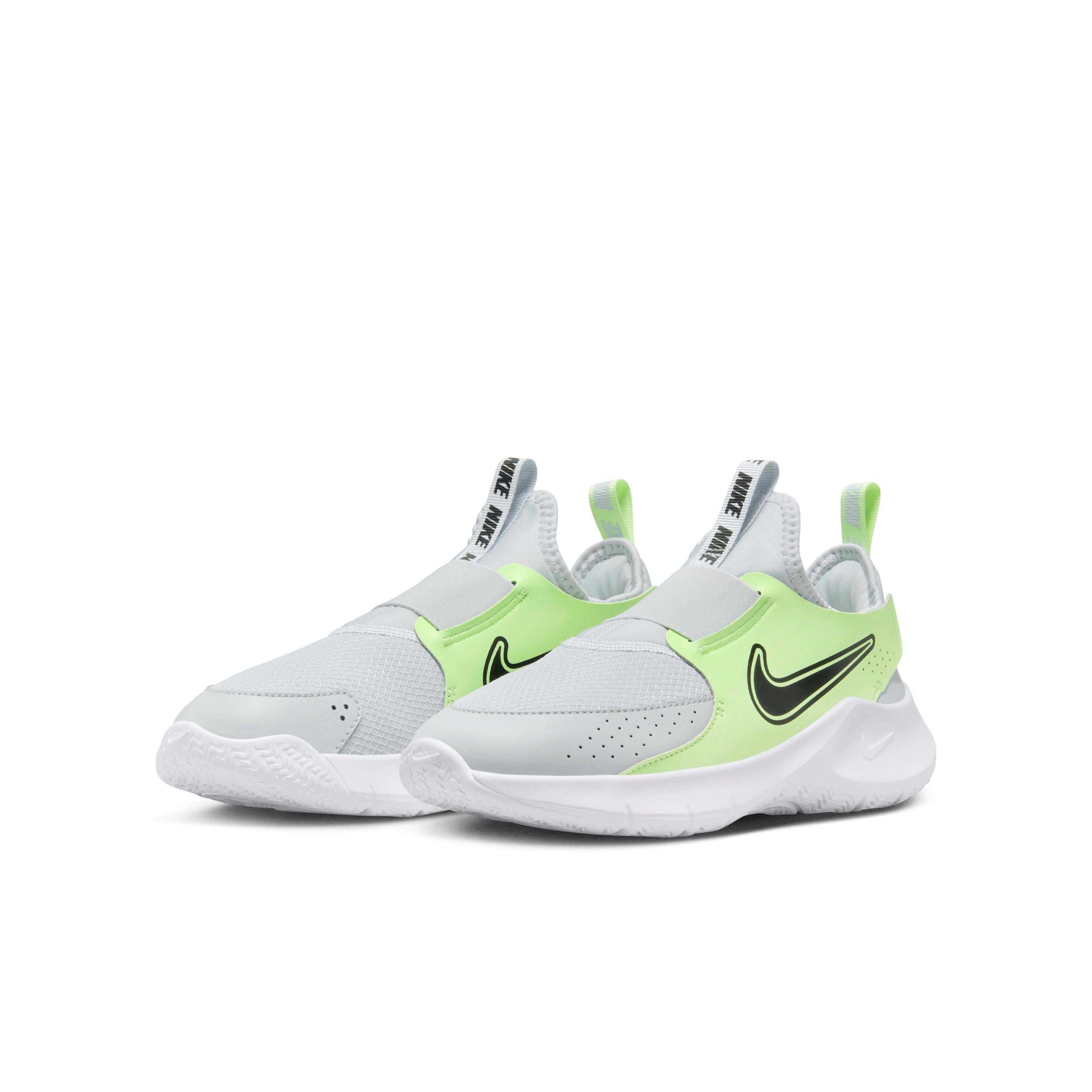 Nike Flex Runner 3 Grade School Boys' "Pure Platinum/Barely Volt/Black" Running Shoe