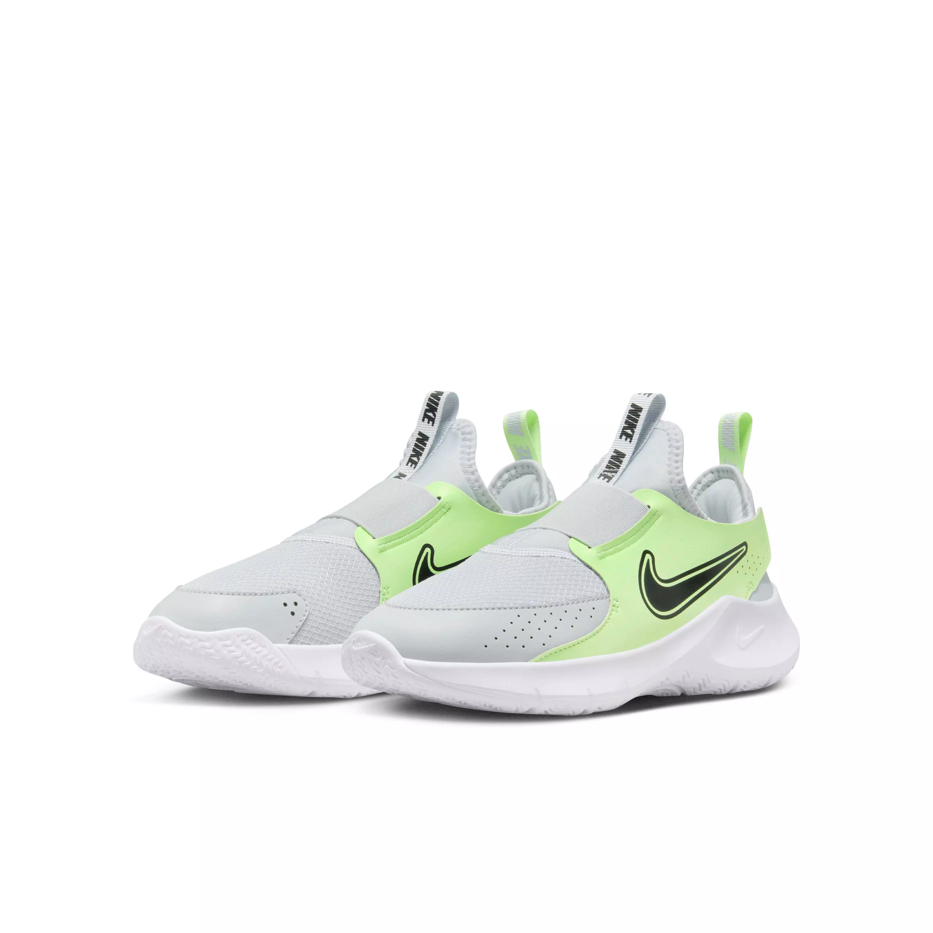 Nike Flex Runner 3 "Pure Platinum/Barely Volt/Black" Grade School Boys' Running Shoe - PLATINUM/VOLT/BLACK