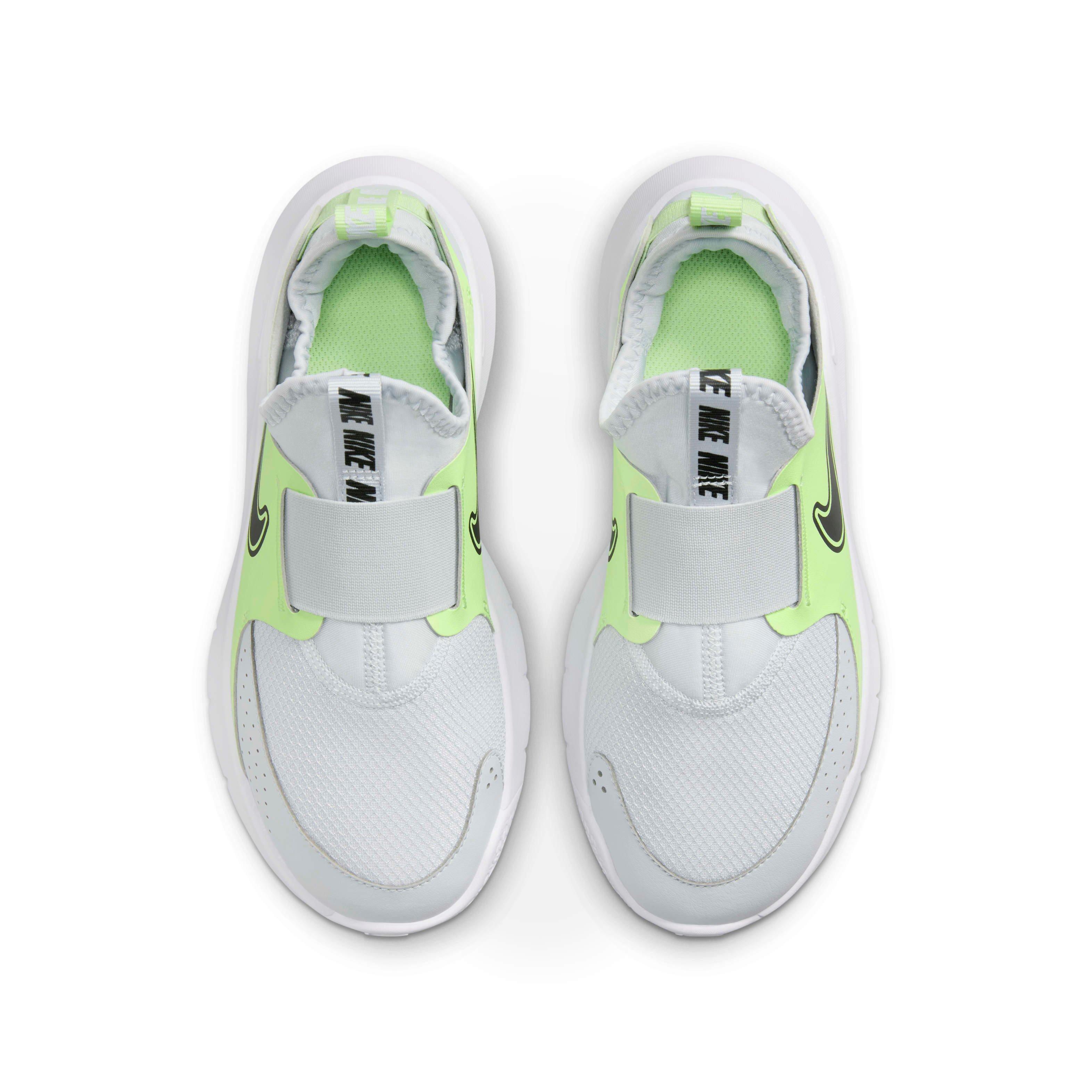 Nike Flex Runner 3 Grade School Boys' "Pure Platinum/Barely Volt/Black" Running Shoe