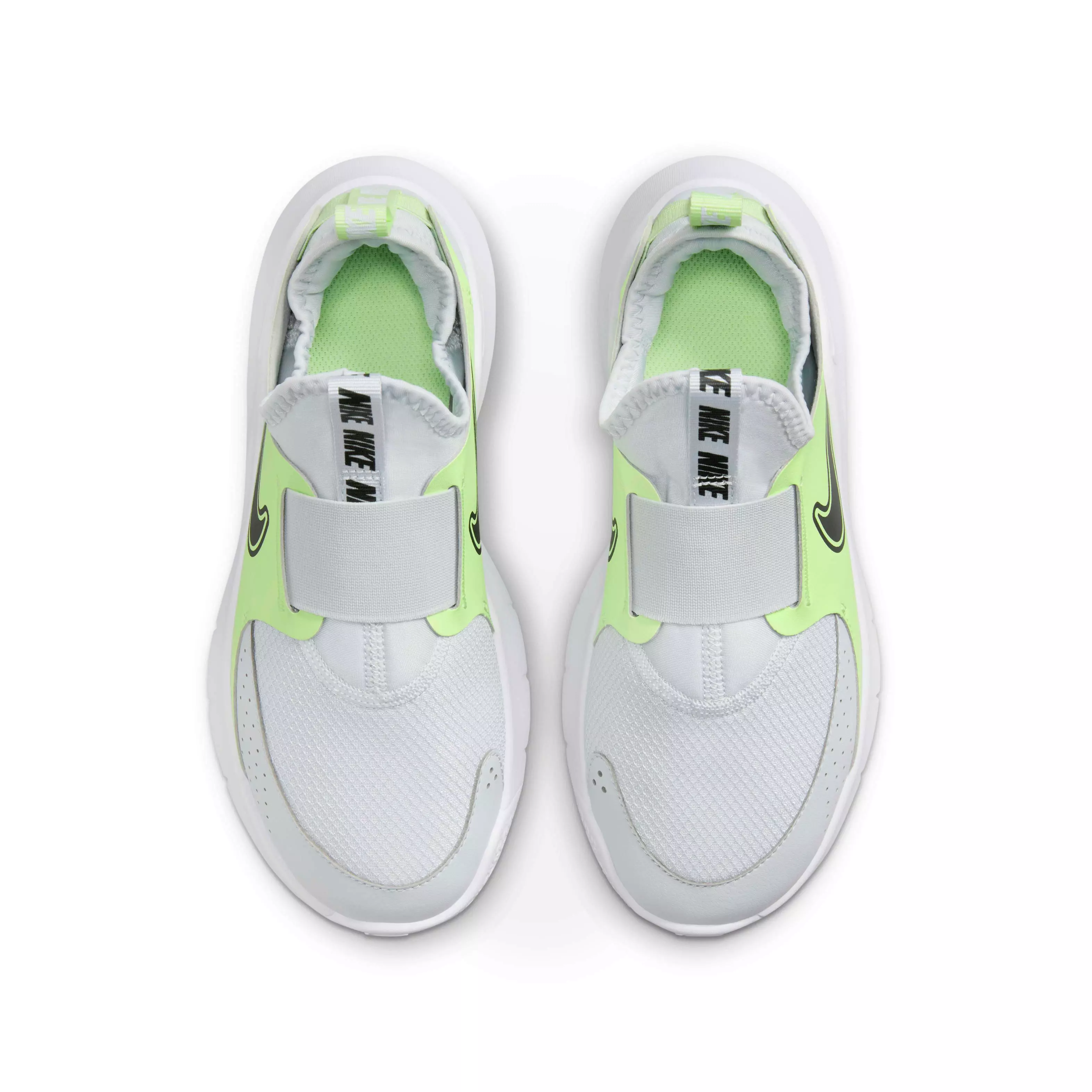 Nike Flex Runner 3 "Pure Platinum/Barely Volt/Black" Grade School Boys' Running Shoe - PLATINUM/VOLT/BLACK