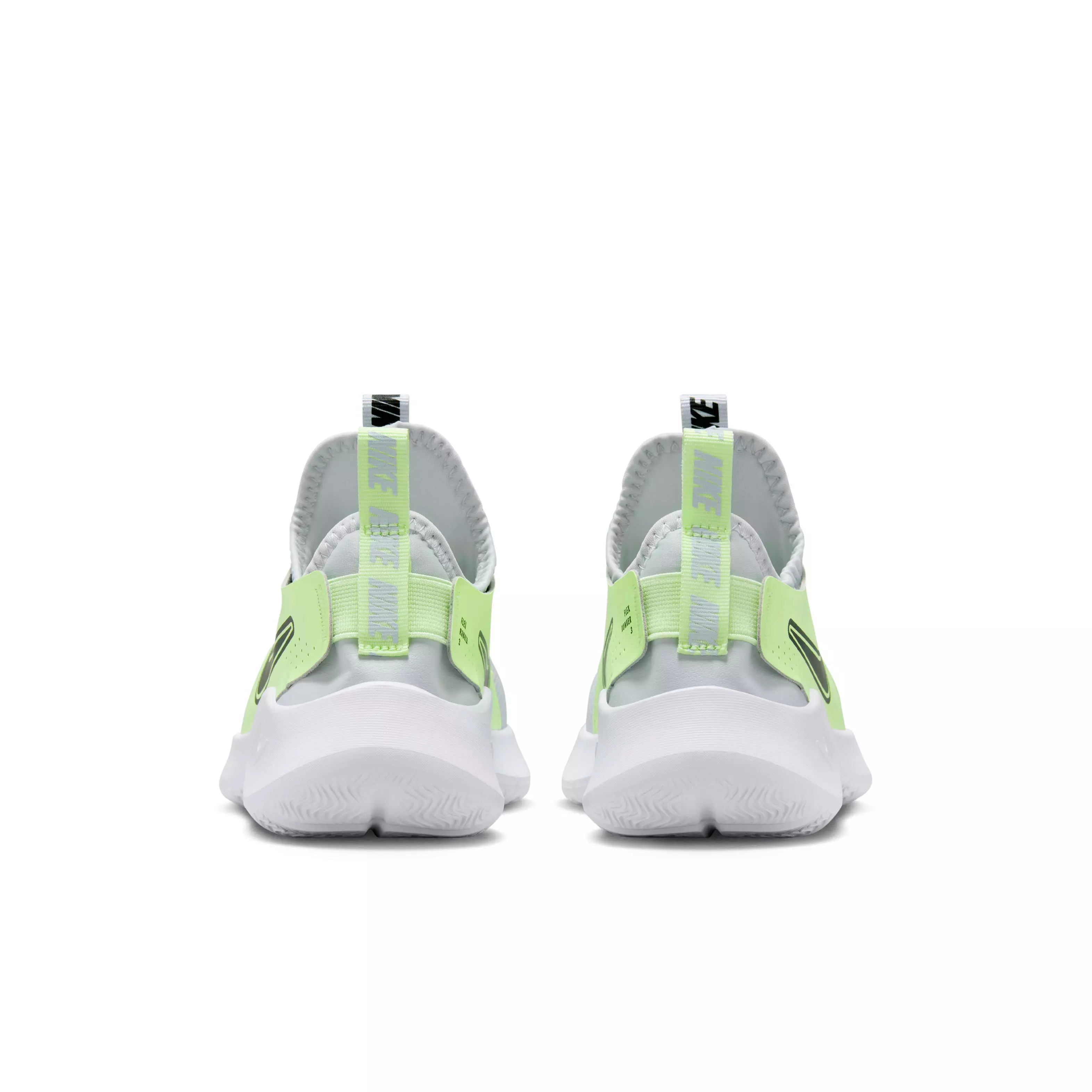 Nike Flex Runner 3 "Pure Platinum/Barely Volt/Black" Grade School Boys' Running Shoe - PLATINUM/VOLT/BLACK