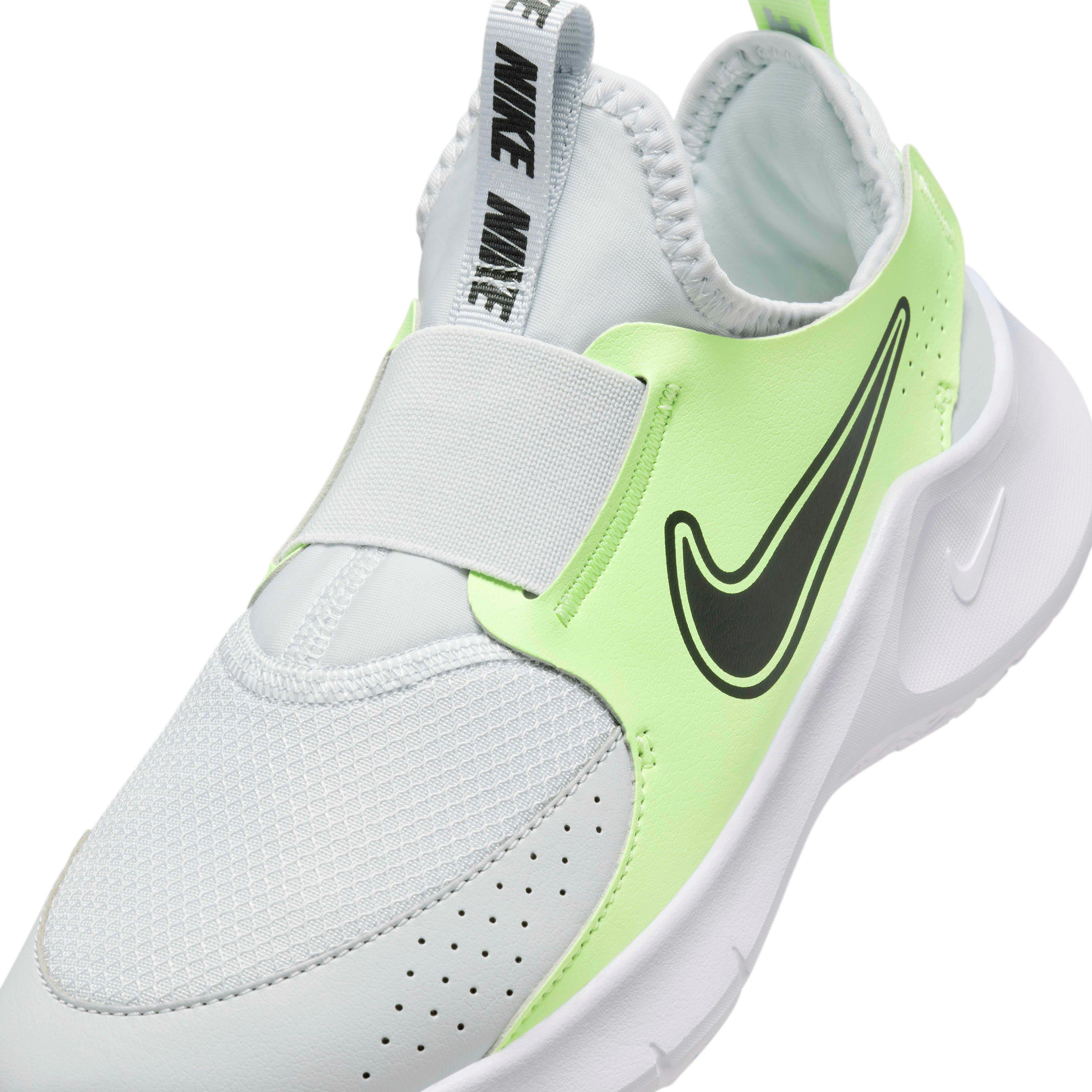 Nike Flex Runner 3 Grade School Boys' "Pure Platinum/Barely Volt/Black" Running Shoe