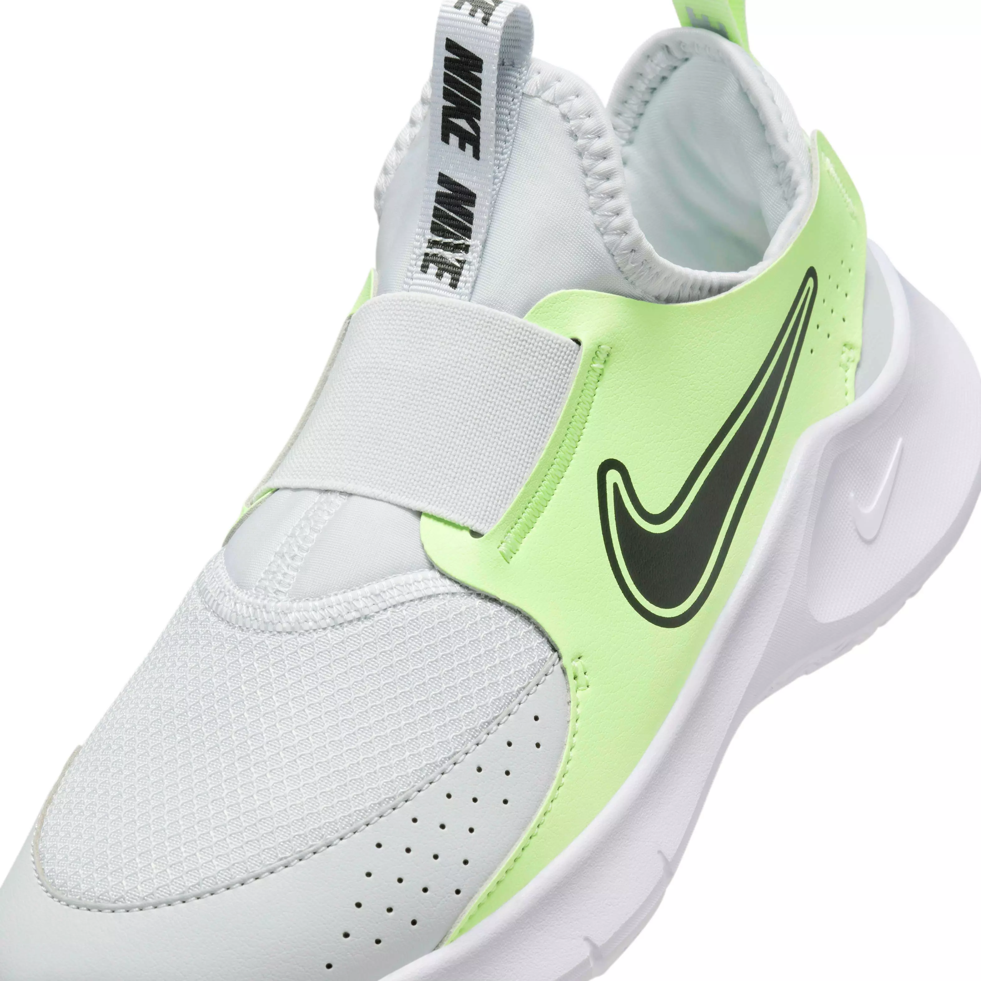 Nike Flex Runner 3 "Pure Platinum/Barely Volt/Black" Grade School Boys' Running Shoe - PLATINUM/VOLT/BLACK