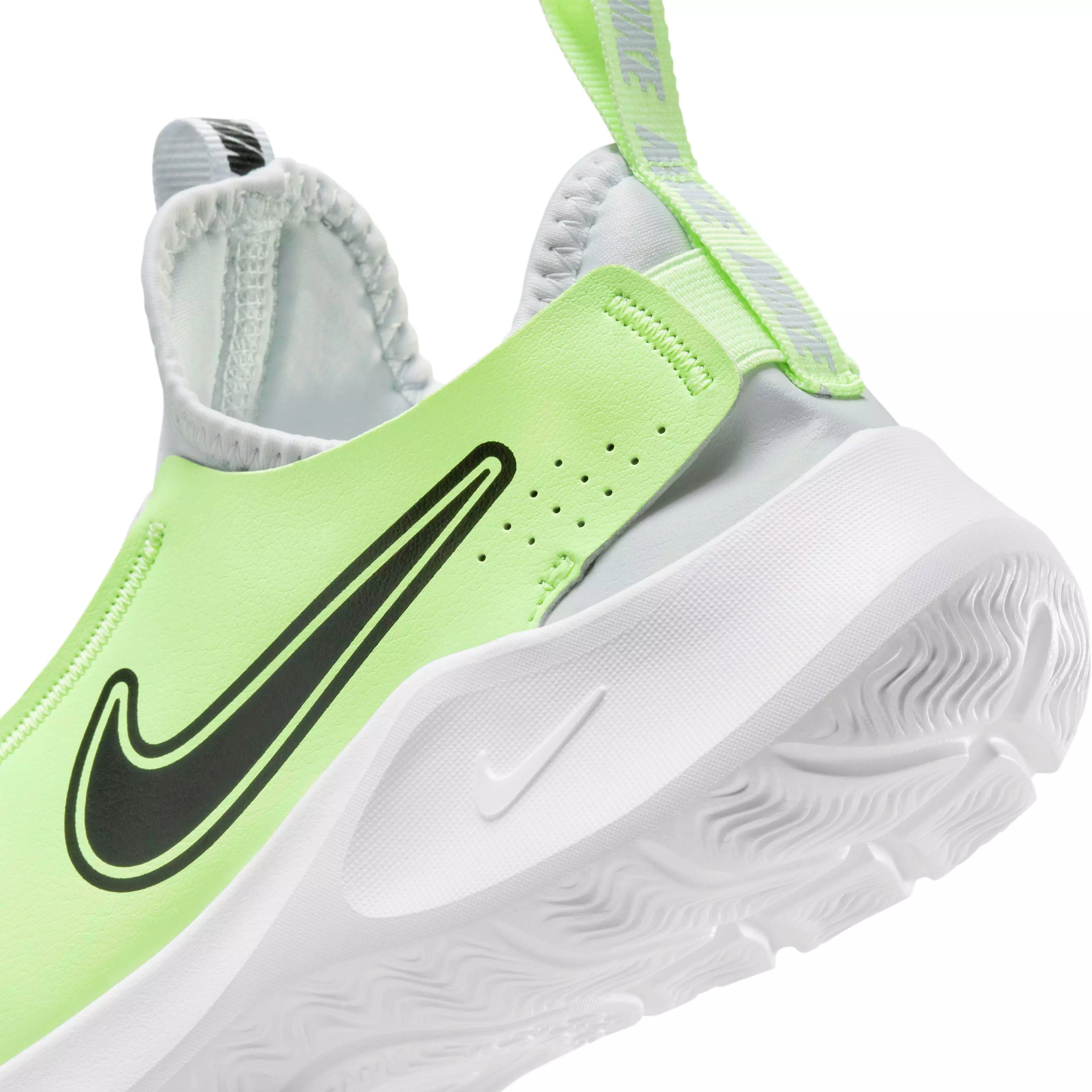 Nike Flex Runner 3 "Pure Platinum/Barely Volt/Black" Grade School Boys' Running Shoe - PLATINUM/VOLT/BLACK
