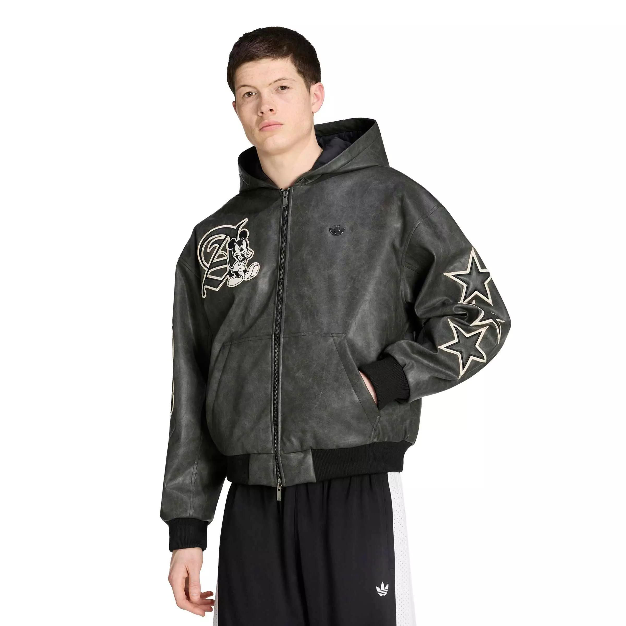 adidas Originals Men's Disney Mickey Mouse Dreams Jacket - Black - BLACK
