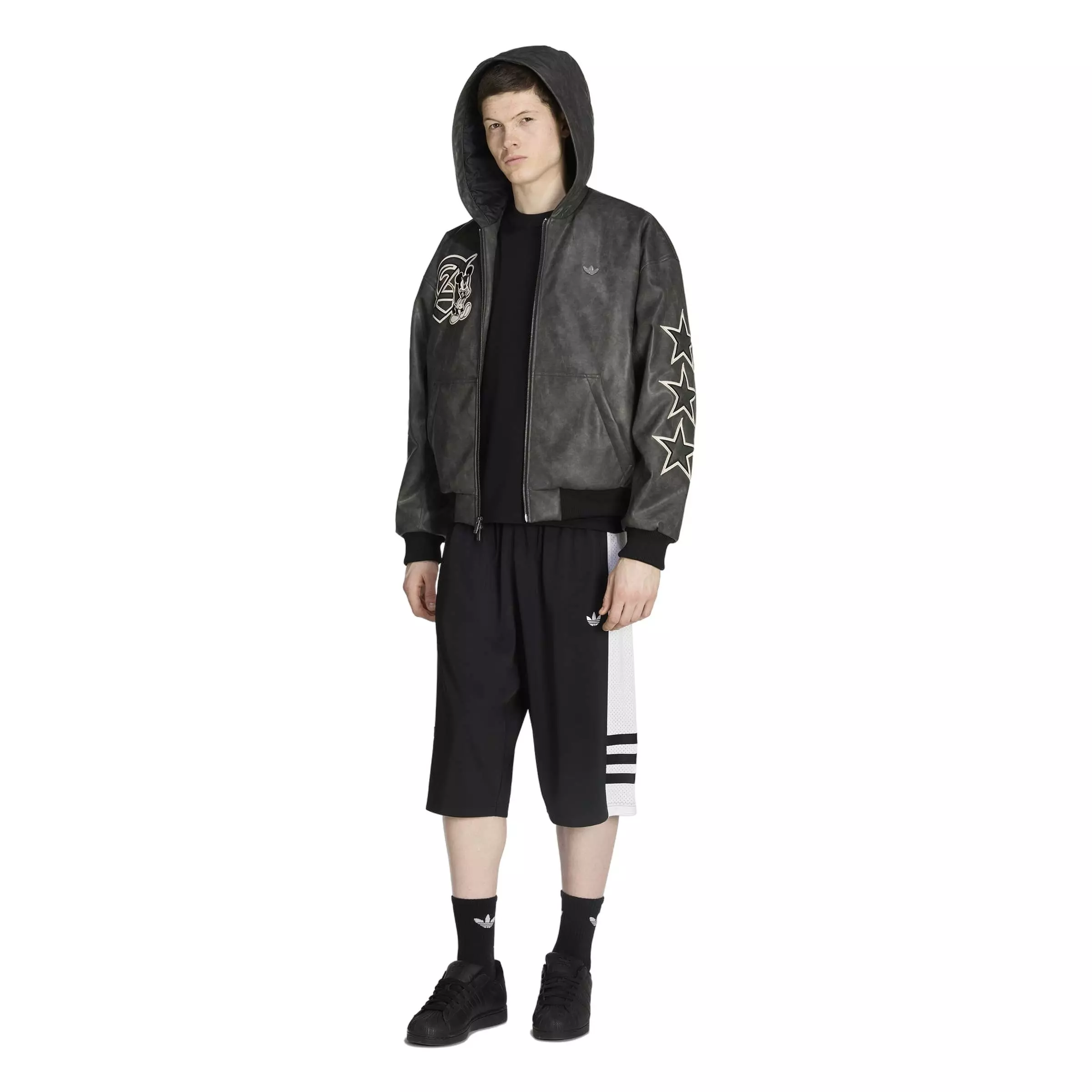 adidas Originals Men's Disney Mickey Mouse Dreams Jacket - Black - BLACK
