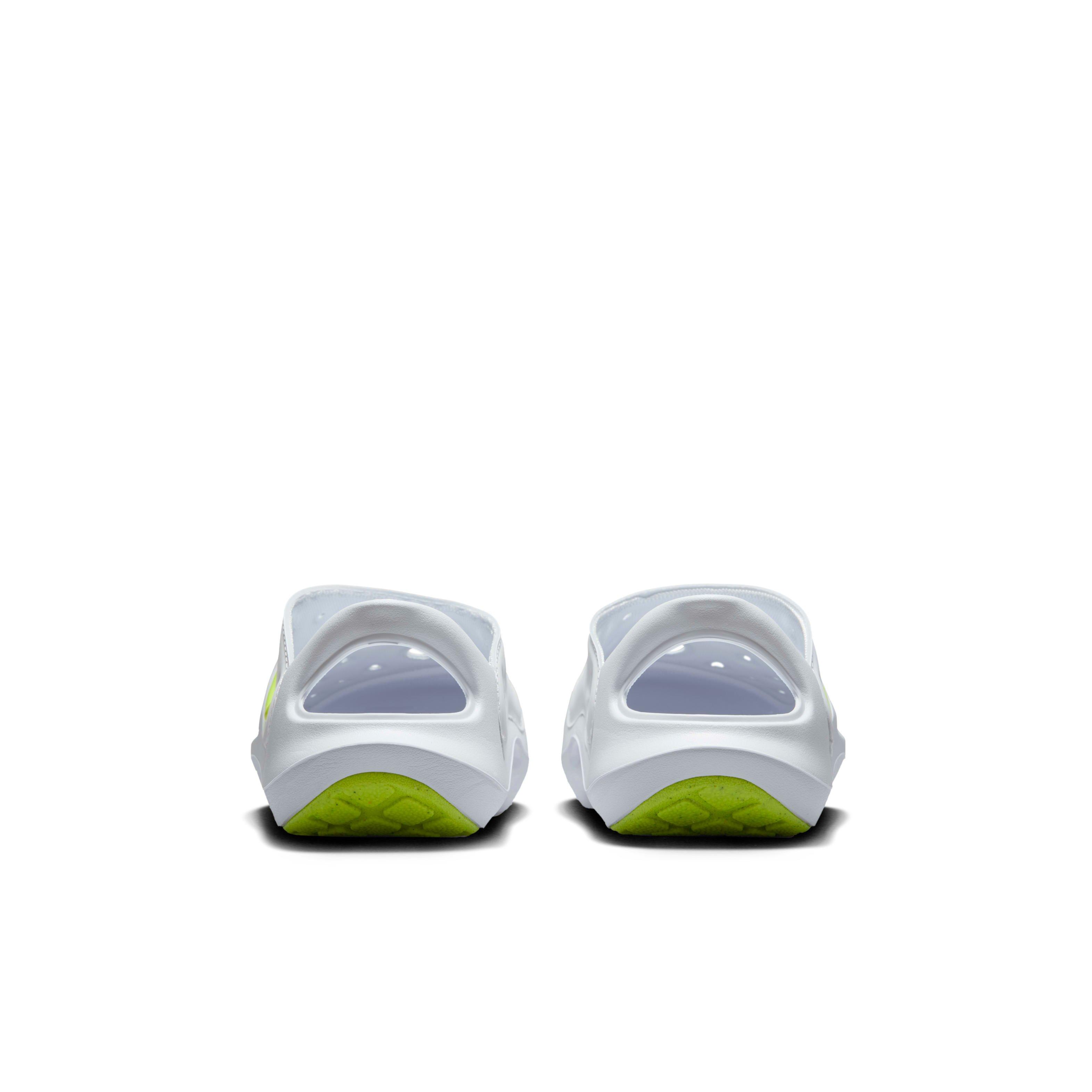 Nike Aqua Swoosh Preschool Boys' "White/Pure Platinum/Volt" Sandal