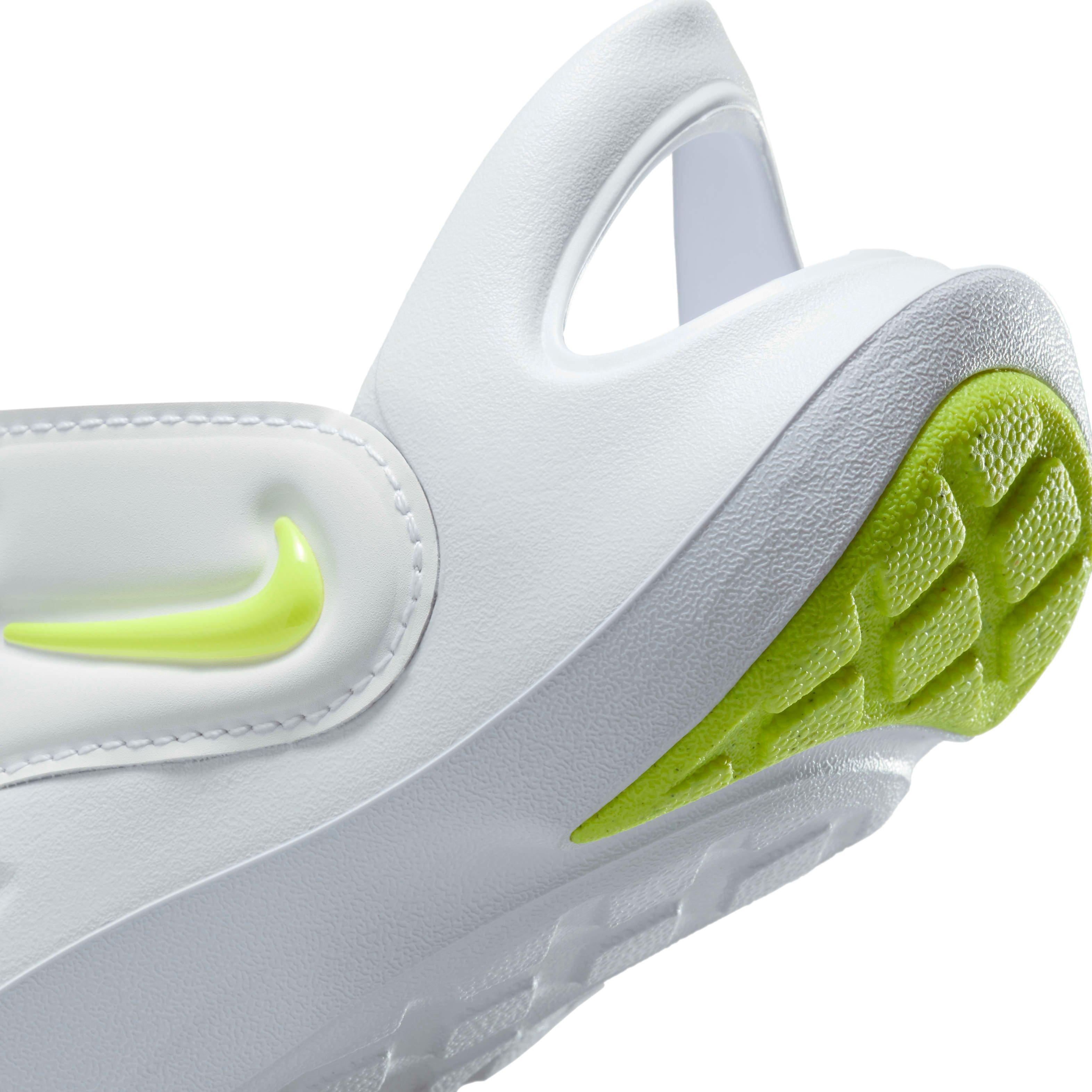 Nike Aqua Swoosh Preschool Boys' "White/Pure Platinum/Volt" Sandal