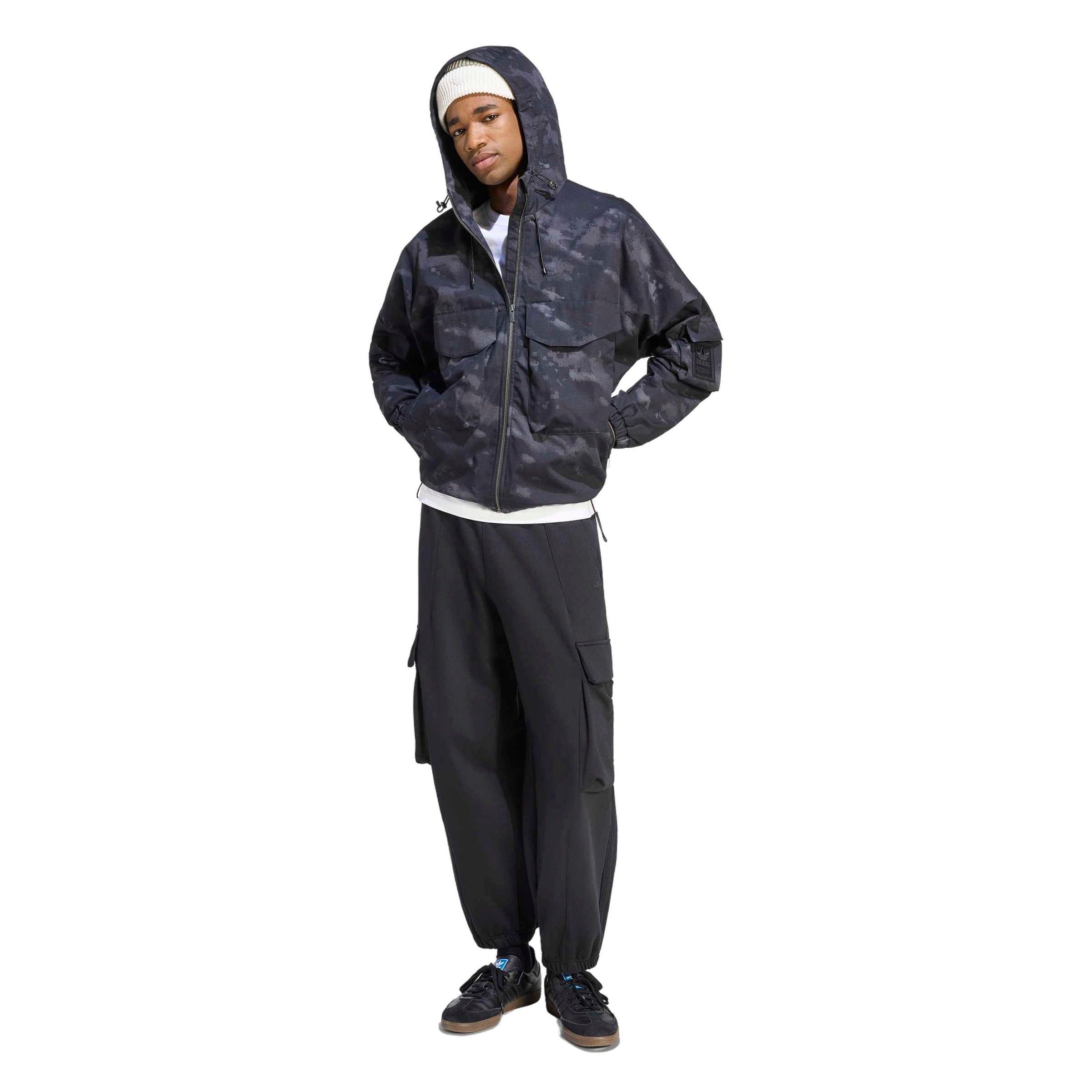 adidas Originals Men's Camo Jacket - Black - BLACK Thumbnail View 5