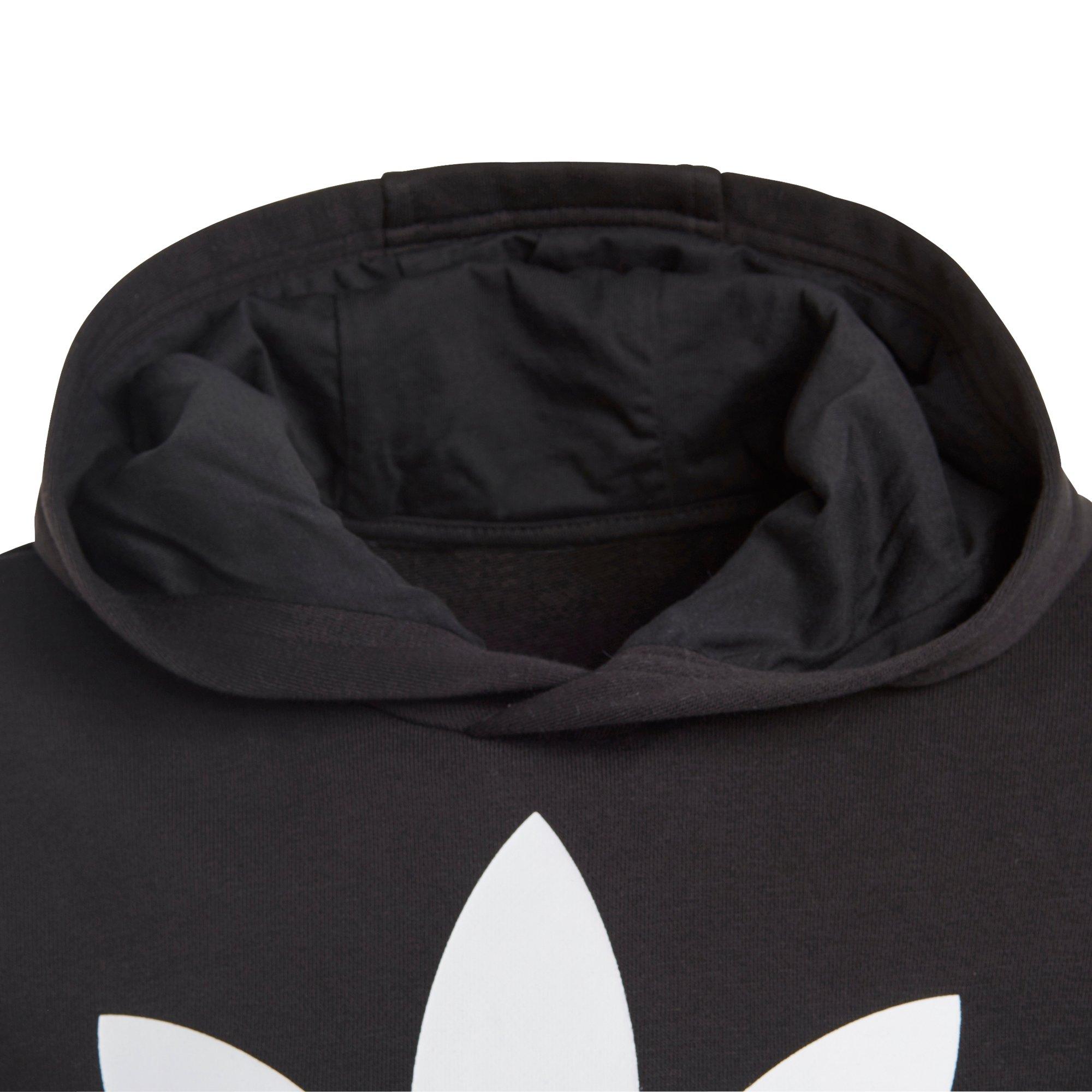 adidas Kids' Trefoil Hoodie - BLACK/WHITE Thumbnail View 3