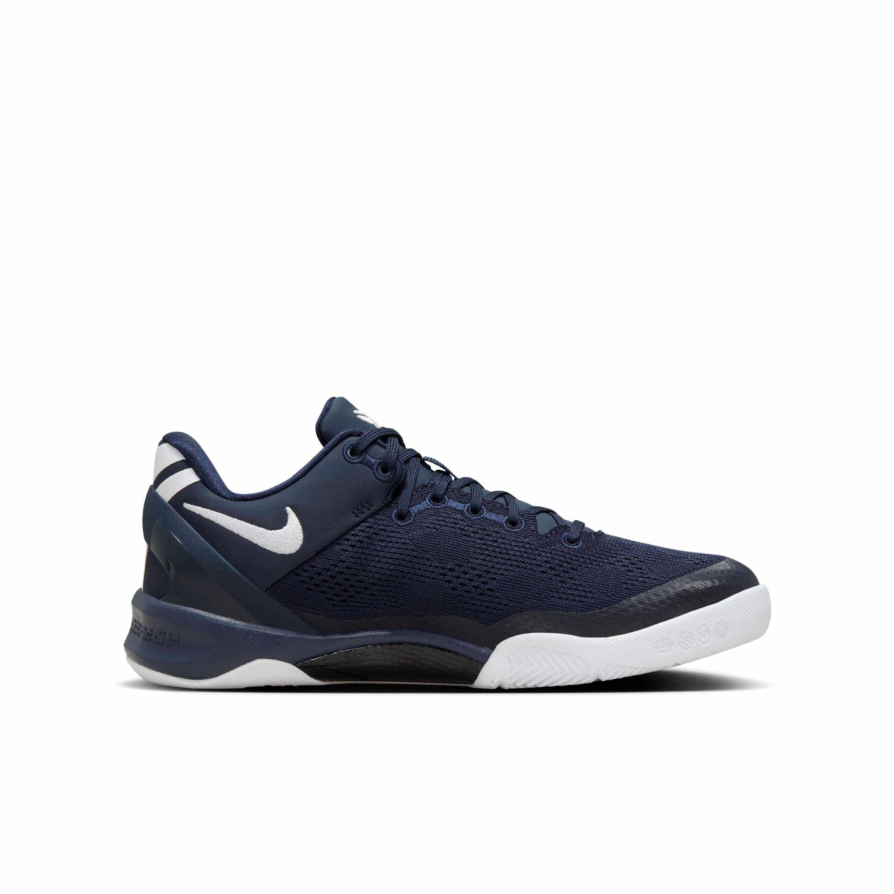 Nike Kobe 8 "College Navy/College Navy/White" Grade School Boys' Basketball Shoe - NAVY/NAVY/WHITE Thumbnail View 1
