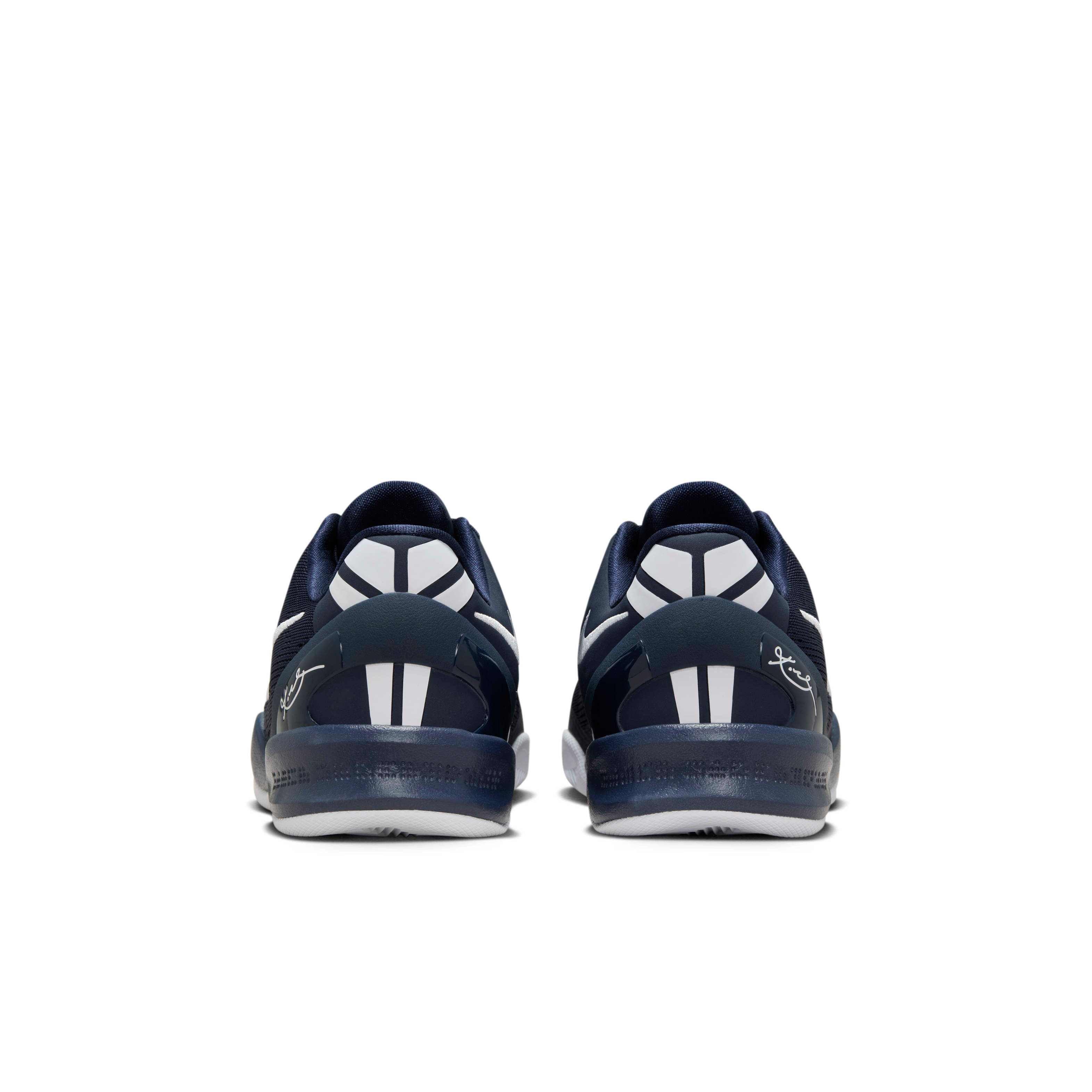 Nike Kobe 8 "College Navy/College Navy/White" Grade School Boys' Basketball Shoe - NAVY/NAVY/WHITE Thumbnail View 5