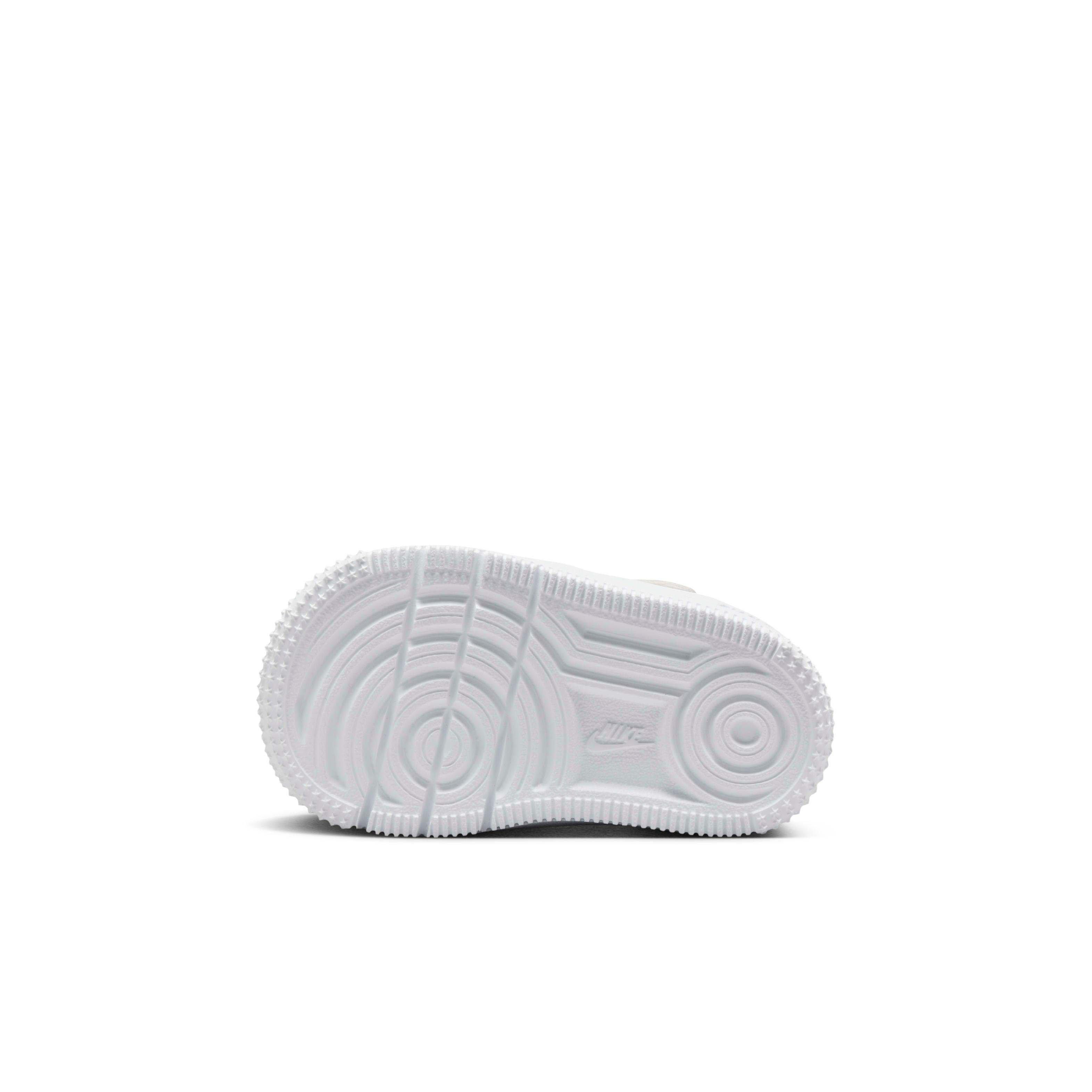 Nike Force 1 Low EasyOn Infant Boys' "White/White/Safety Orange" Shoe