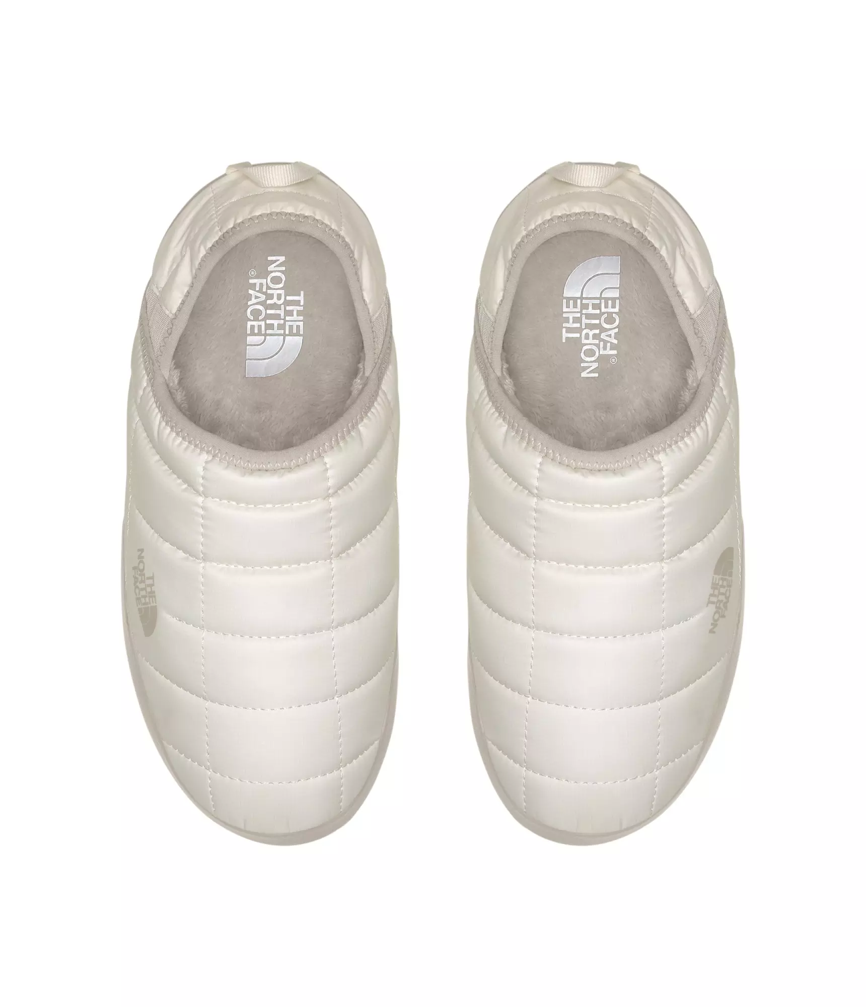 The North Face ThermoBall Traction Mules V "Gardenia White/Silver Grey" Women's Shoe - WHITE/SILVER