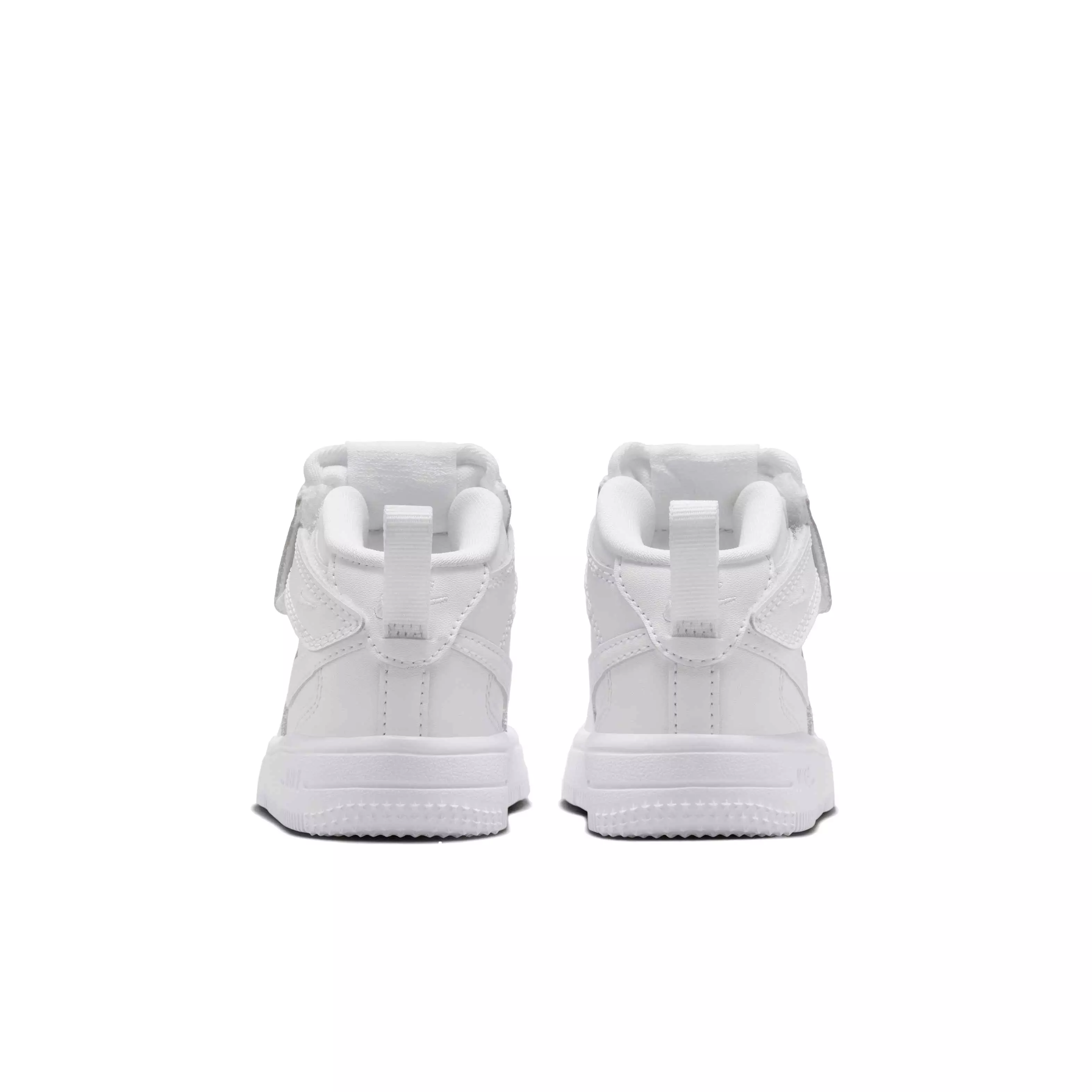 Nike Force 1 Mid EasyOn "White/White/White" Infant Boys' Shoe - WHITE/WHITE/WHITE