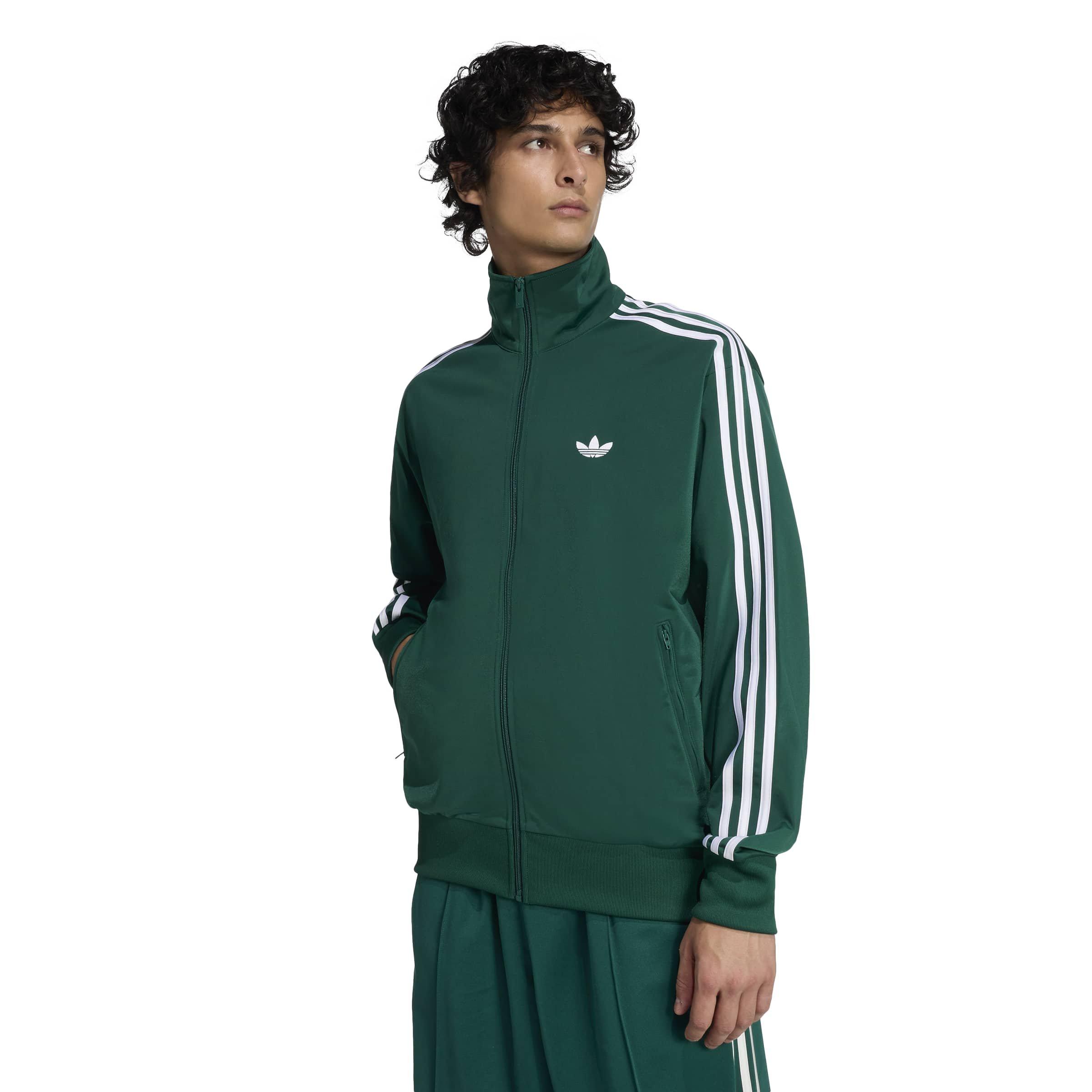 adidas Originals Men's Firebird Track Jacket - Green - GREEN Thumbnail View 3