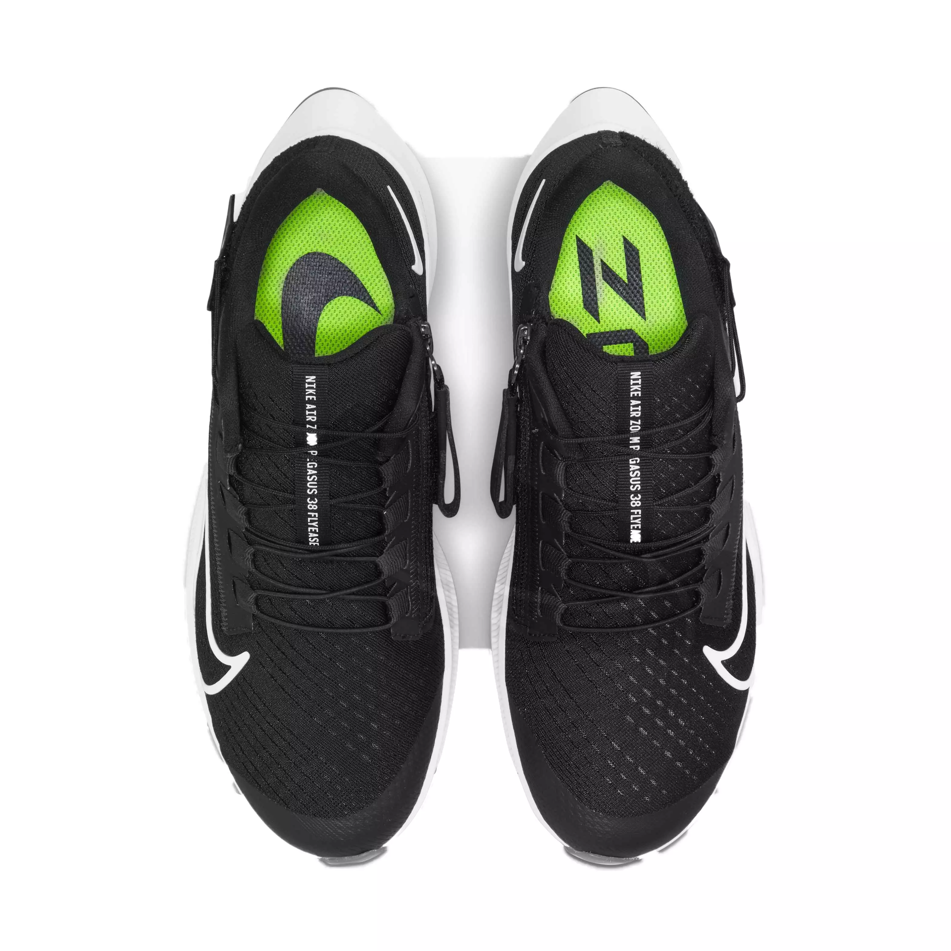 Nike Air Zoom Pegasus 38 FlyEase "Black/White/Anthracite" Women's Running Shoe - BLACK