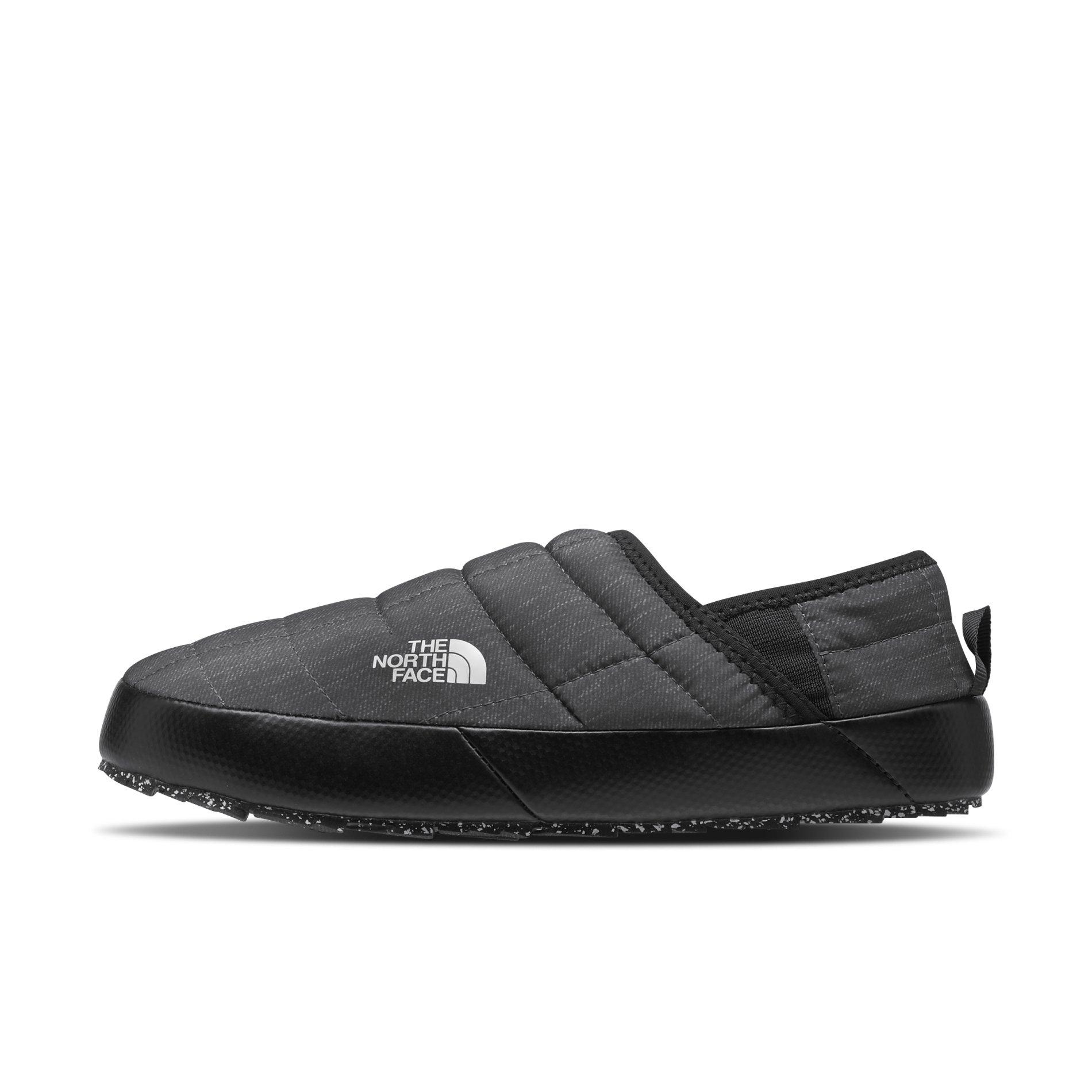 The North Face ThermoBall Traction Mules V "Phantom Grey Heather Print/TNF Black" Women's Shoe - GREY/BLACK Thumbnail View 1