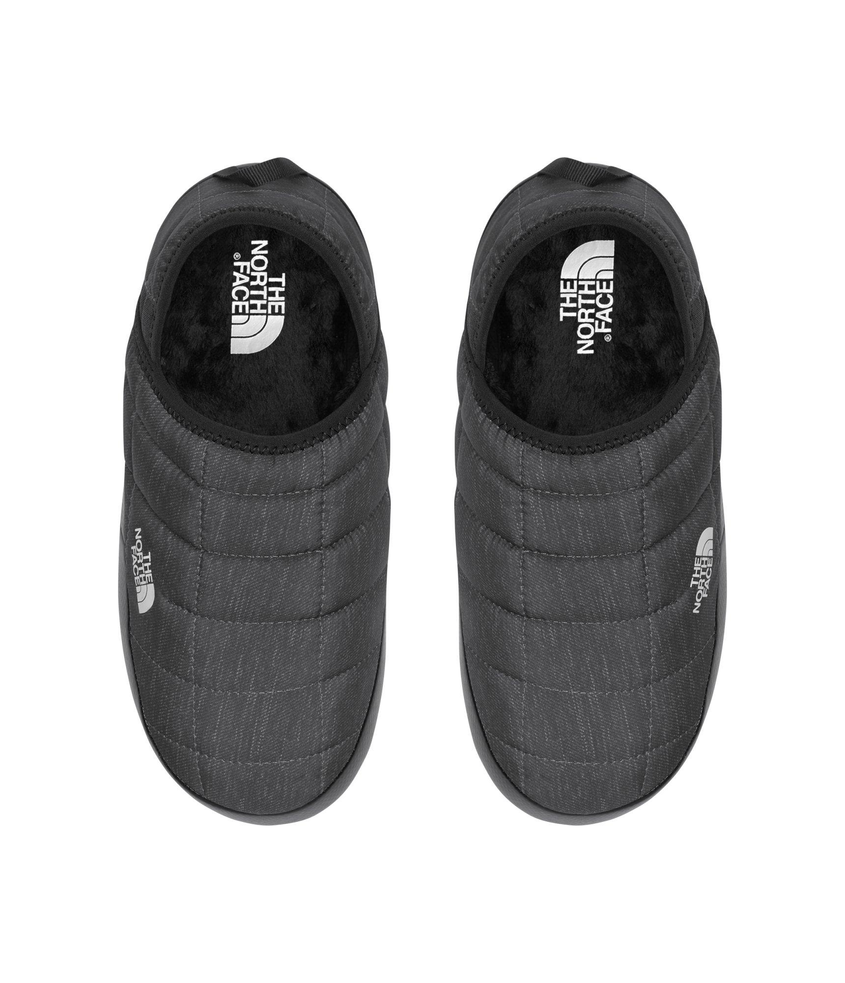 The North Face ThermoBall Traction Mules V "Phantom Grey Heather Print/TNF Black" Women's Shoe - GREY/BLACK Thumbnail View 2