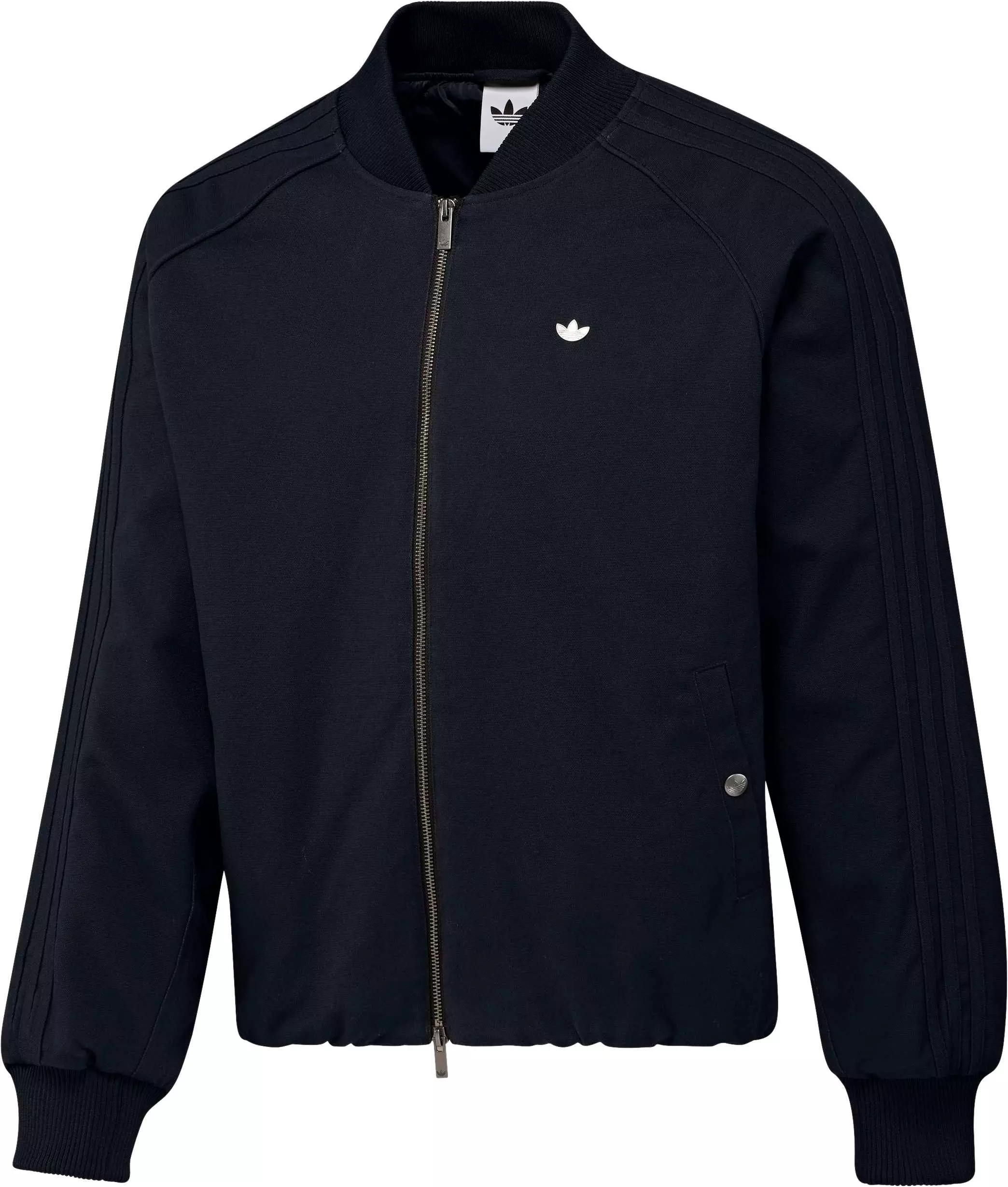 adidas Originals Men's Superstar Canvas Jacket - Black - BLACK