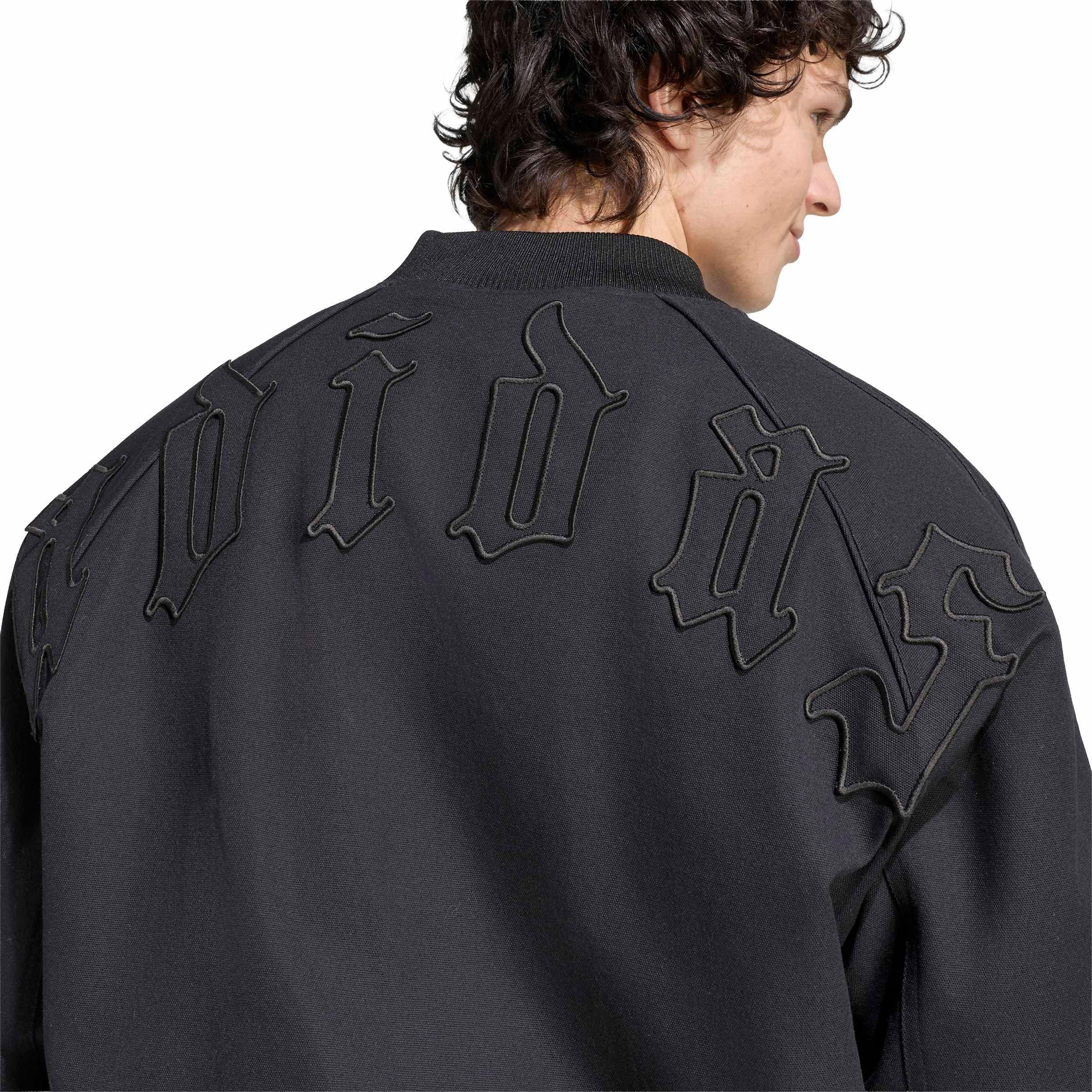 adidas Originals Men's Superstar Canvas Jacket - Black - BLACK
