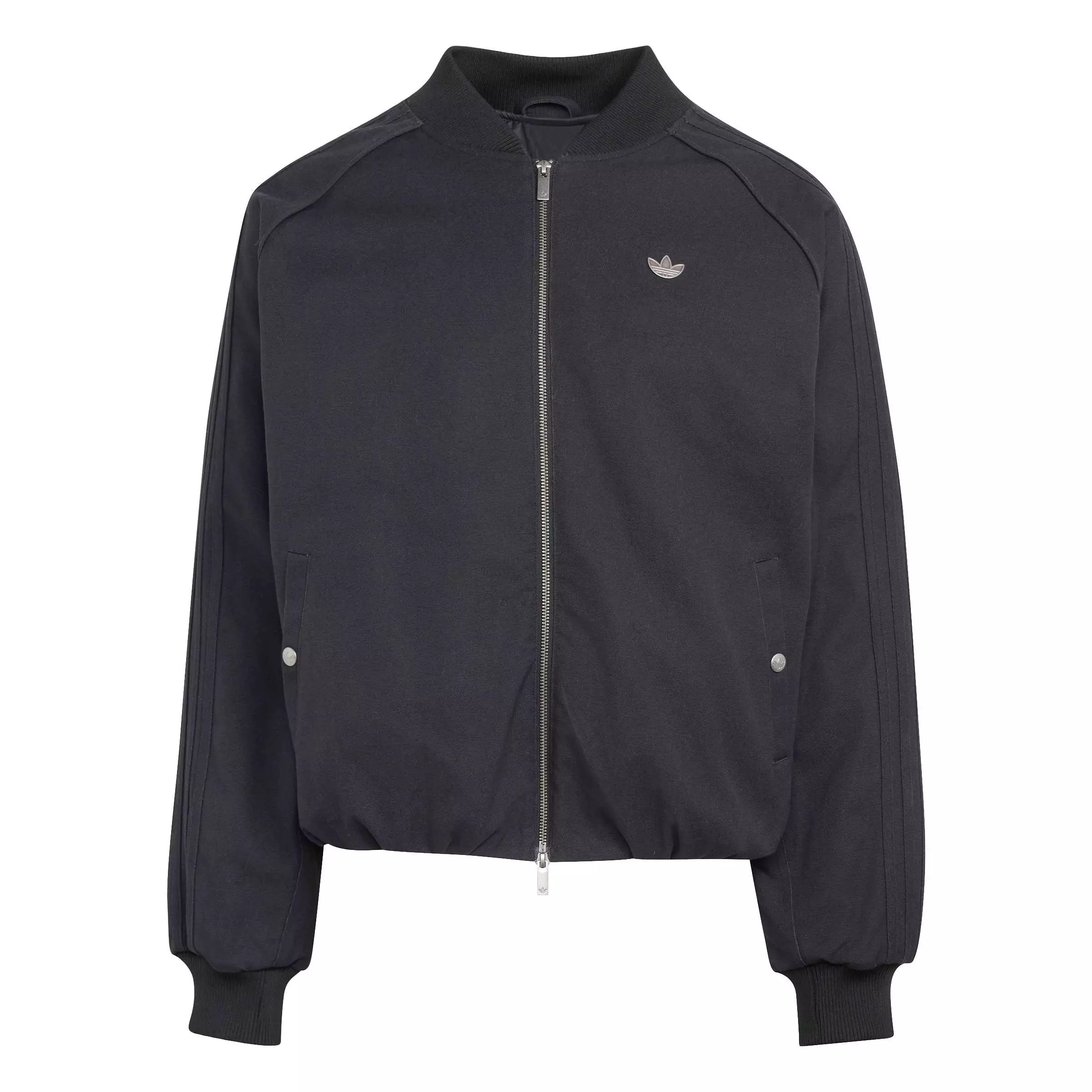 adidas Originals Men's Superstar Canvas Jacket - Black - BLACK