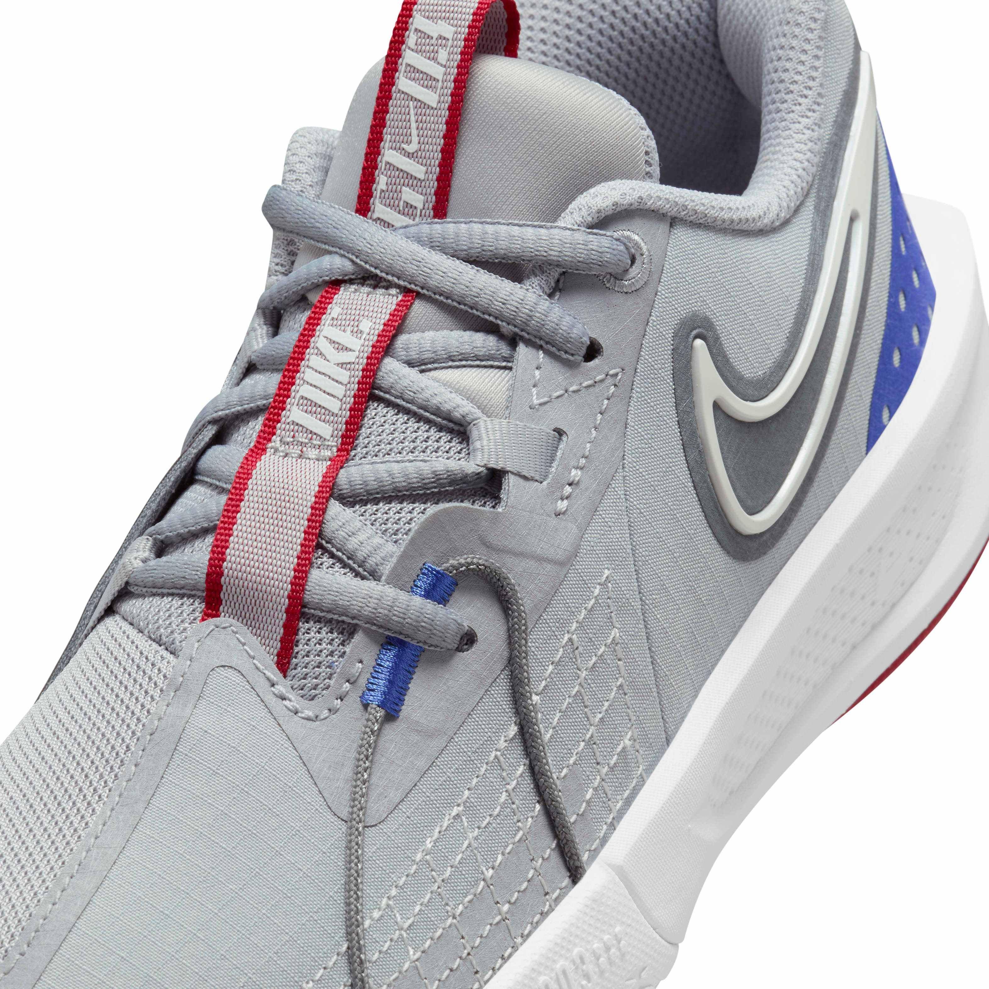 Nike G.T. Cut 3 "Wolf Grey/Cool Grey/Astronomy Blue/Sail" Grade School Boys' Basketball Shoe - GREY/GREY/BLUE/SAIL Thumbnail View 7