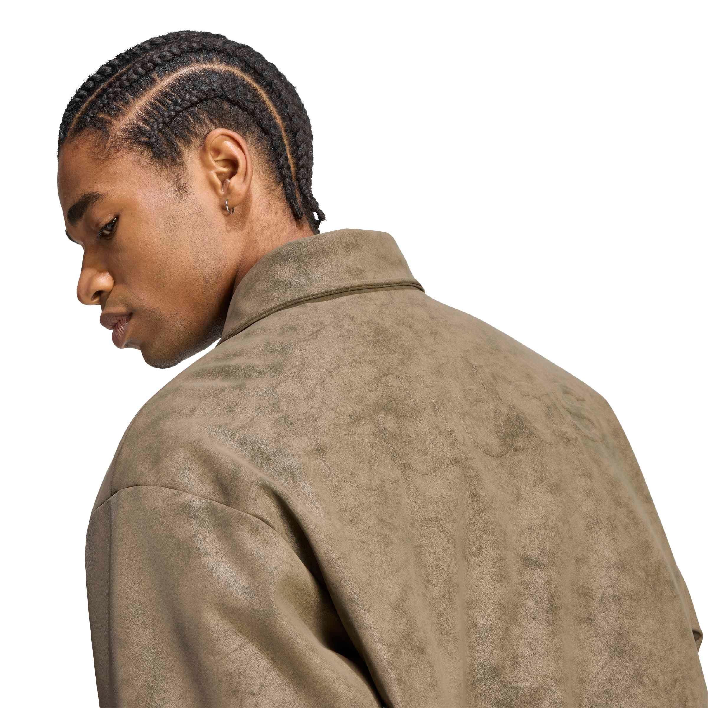 adidas Originals Men's Cutline Pleater Jacket - Branch Brown - BRANCH BROWN