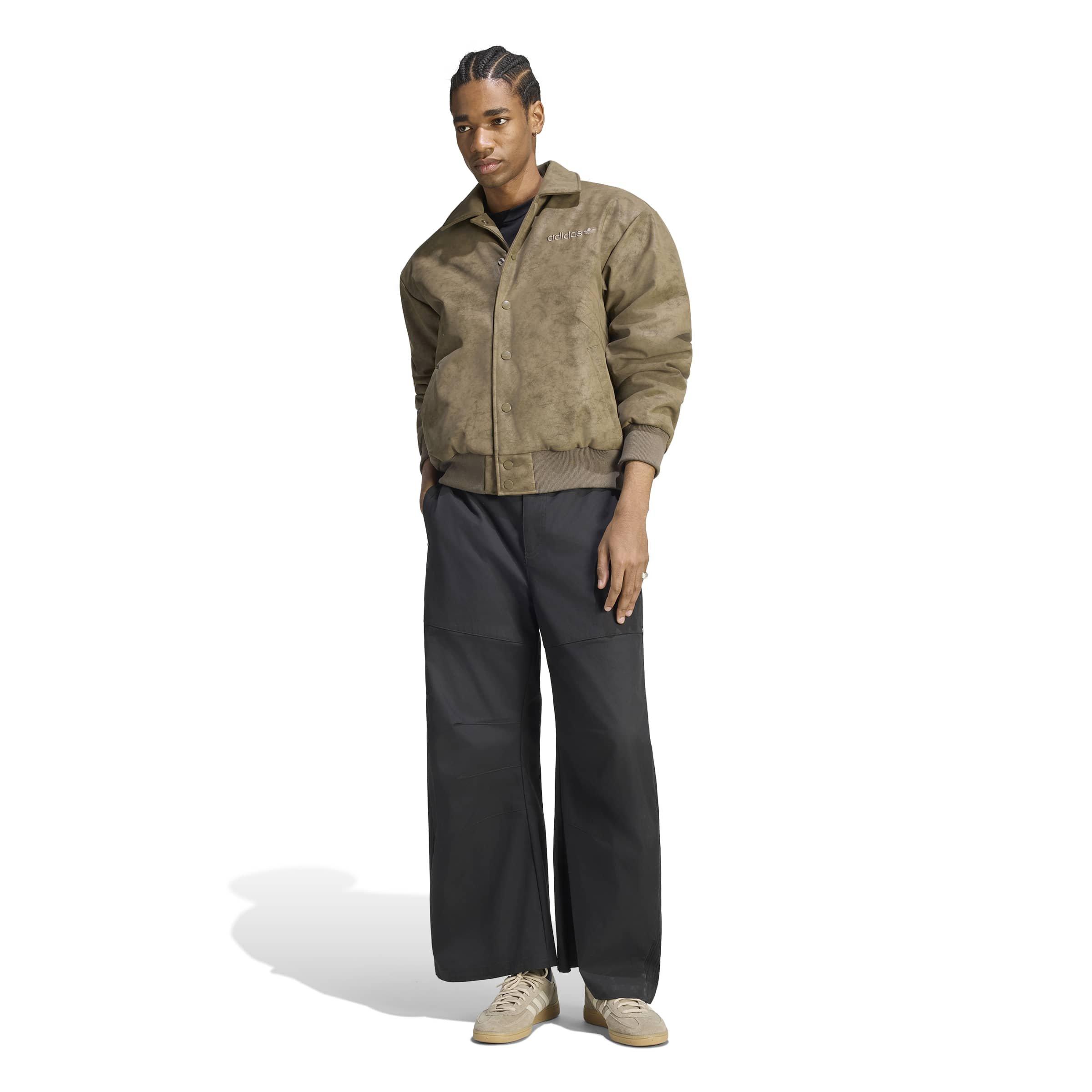 adidas Originals Men's Cutline Pleater Jacket - Branch Brown - BRANCH BROWN
