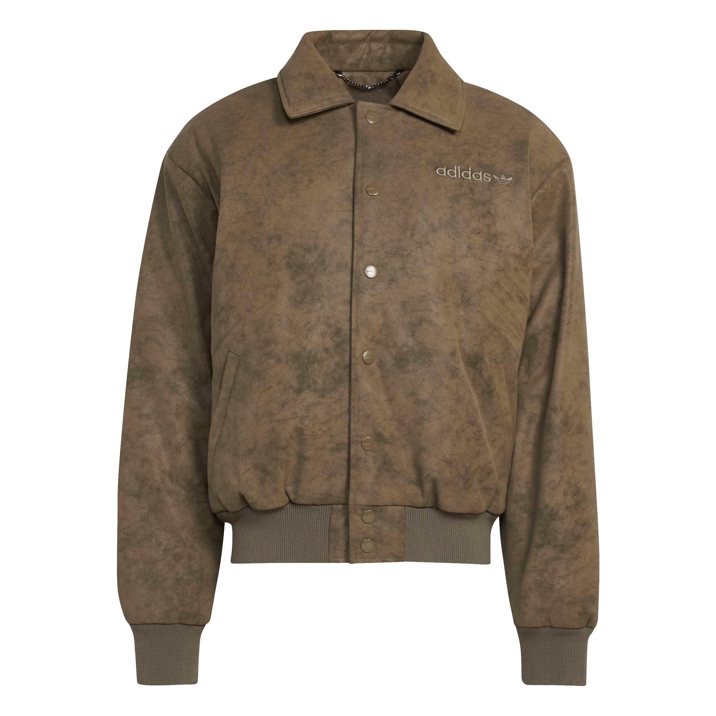 adidas Originals Men's Cutline Pleater Jacket - Branch Brown - BRANCH BROWN