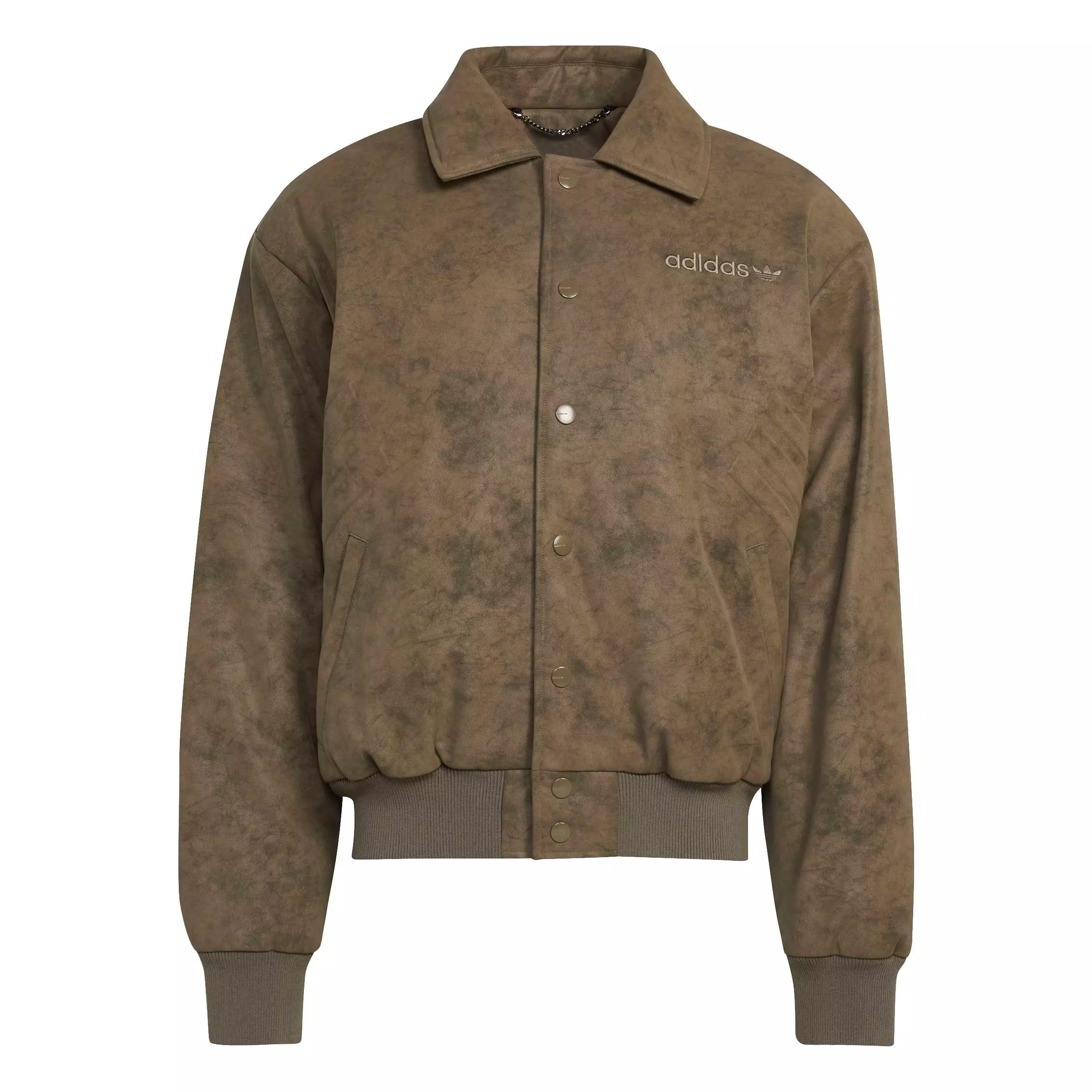 adidas Originals Men's Cutline Pleater Jacket - Branch Brown - BRANCH BROWN