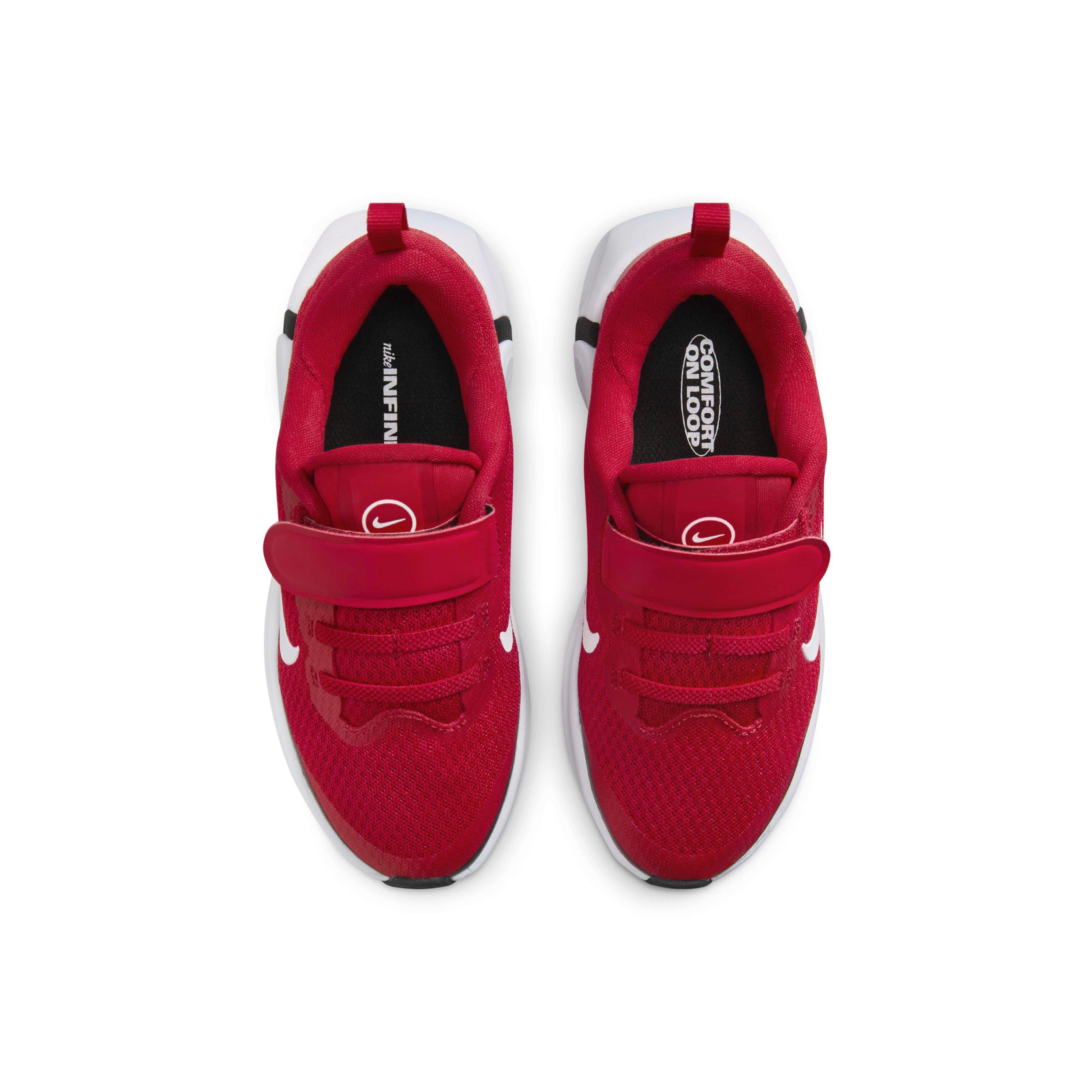 Nike Infinity Flow "Gym Red/Black/White" Preschool Boys' Running Shoe - RED/BLACK/WHITE Thumbnail View 4