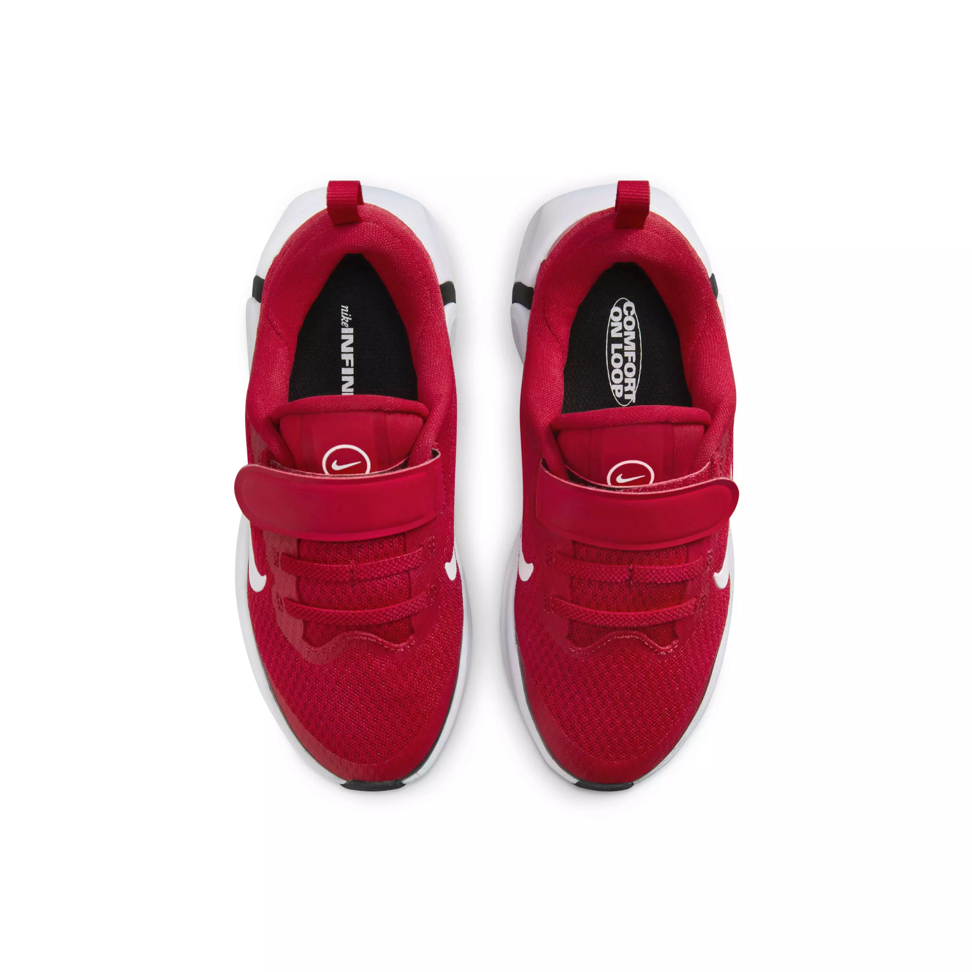 Nike Infinity Flow "Gym Red/Black/White" Preschool Boys' Running Shoe - RED/BLACK/WHITE