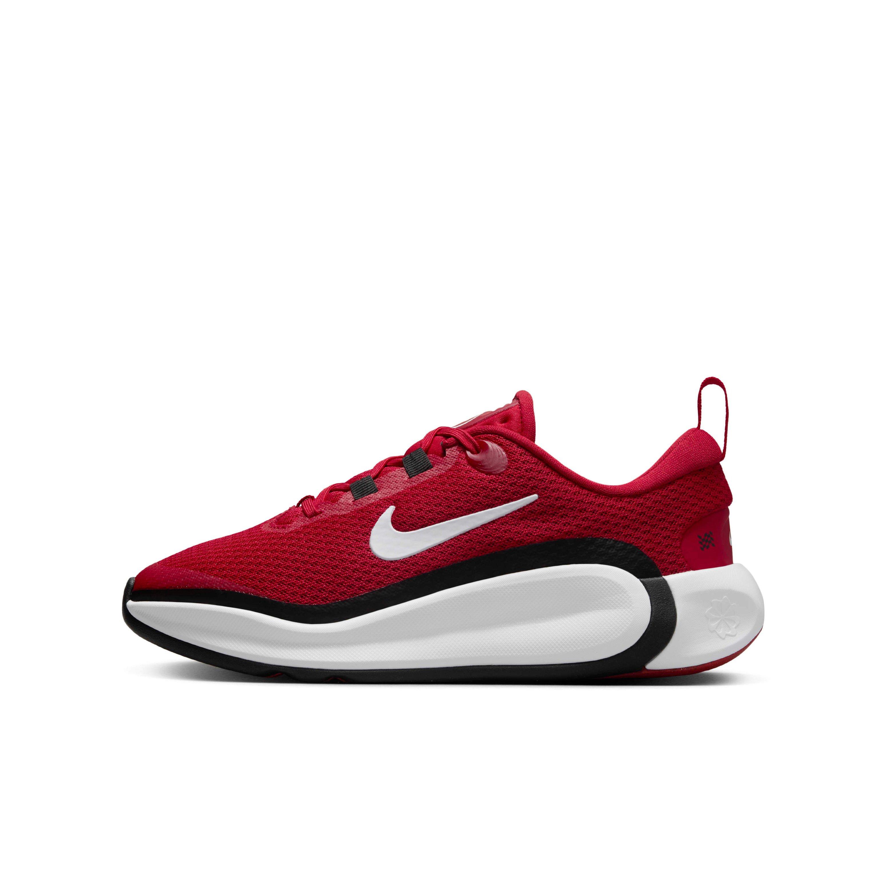 Nike Infinity Flow "Gym Red/Black/White" Grade School Boys' Running Shoe - RED/BLACK/WHITE Thumbnail View 2