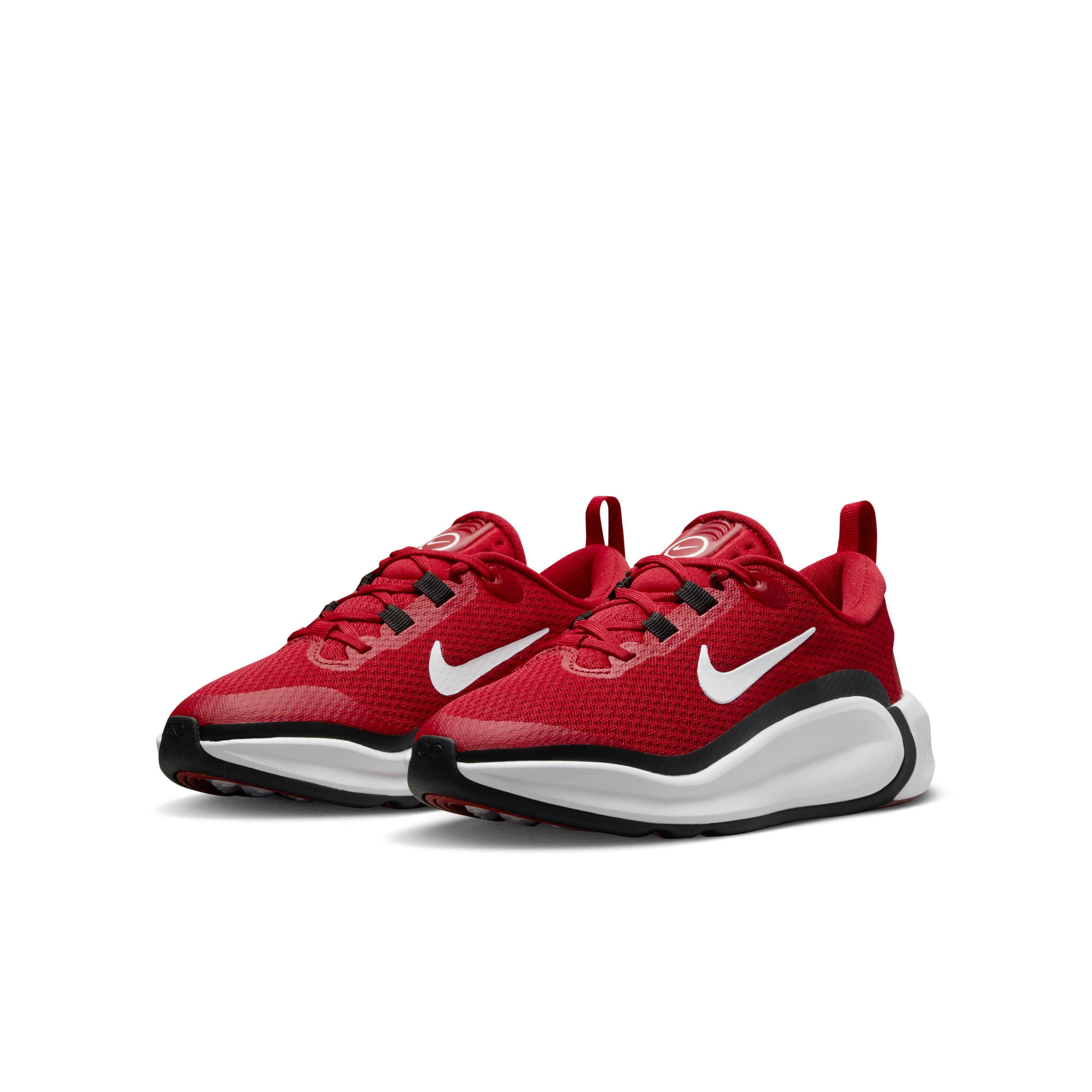 Nike Infinity Flow "Gym Red/Black/White" Grade School Boys' Running Shoe - RED/BLACK/WHITE Thumbnail View 3