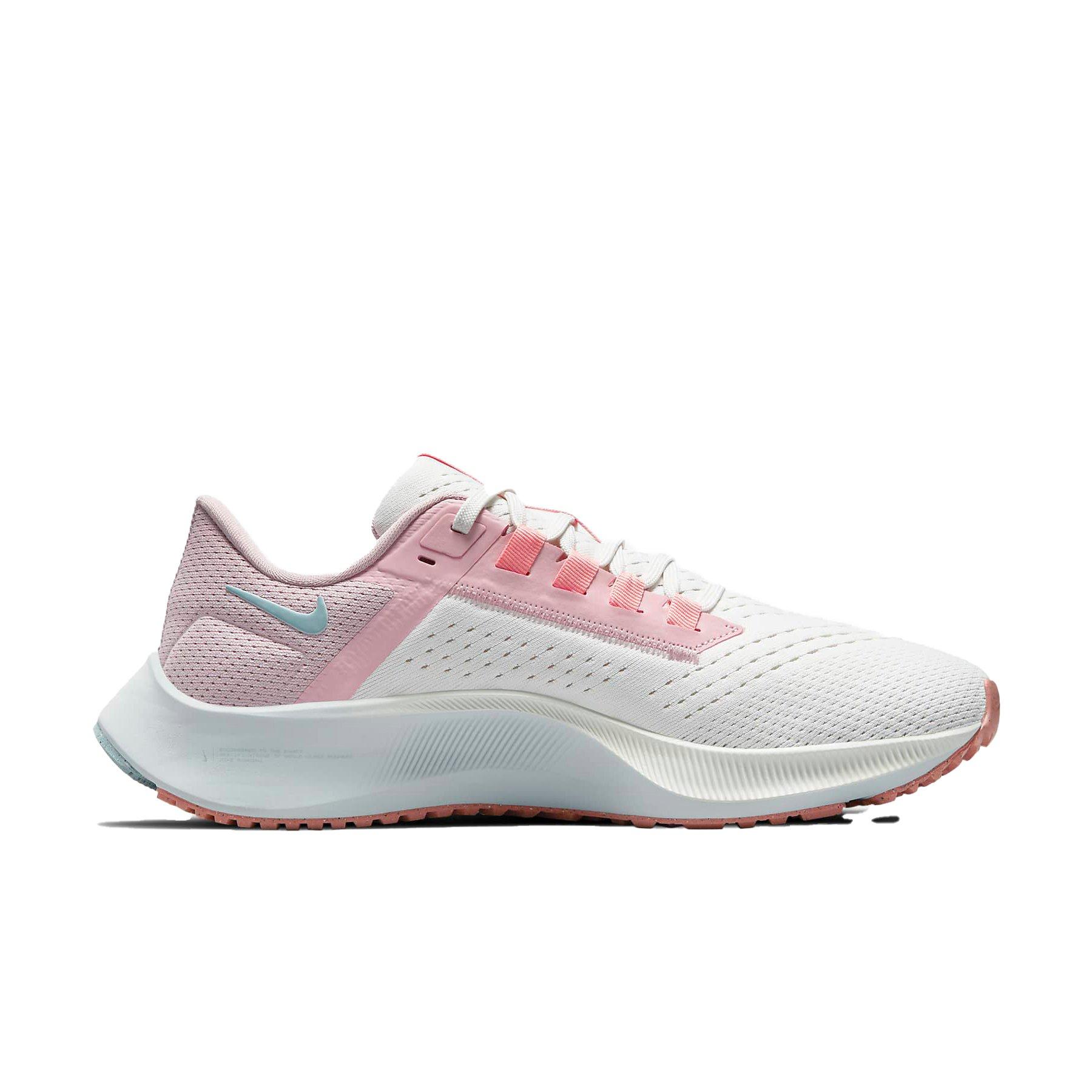 Nike Pegasus 38 "Sail/Pink Glaze/Crimson Bliss" Women's Running Shoe - WHITE Thumbnail View 1