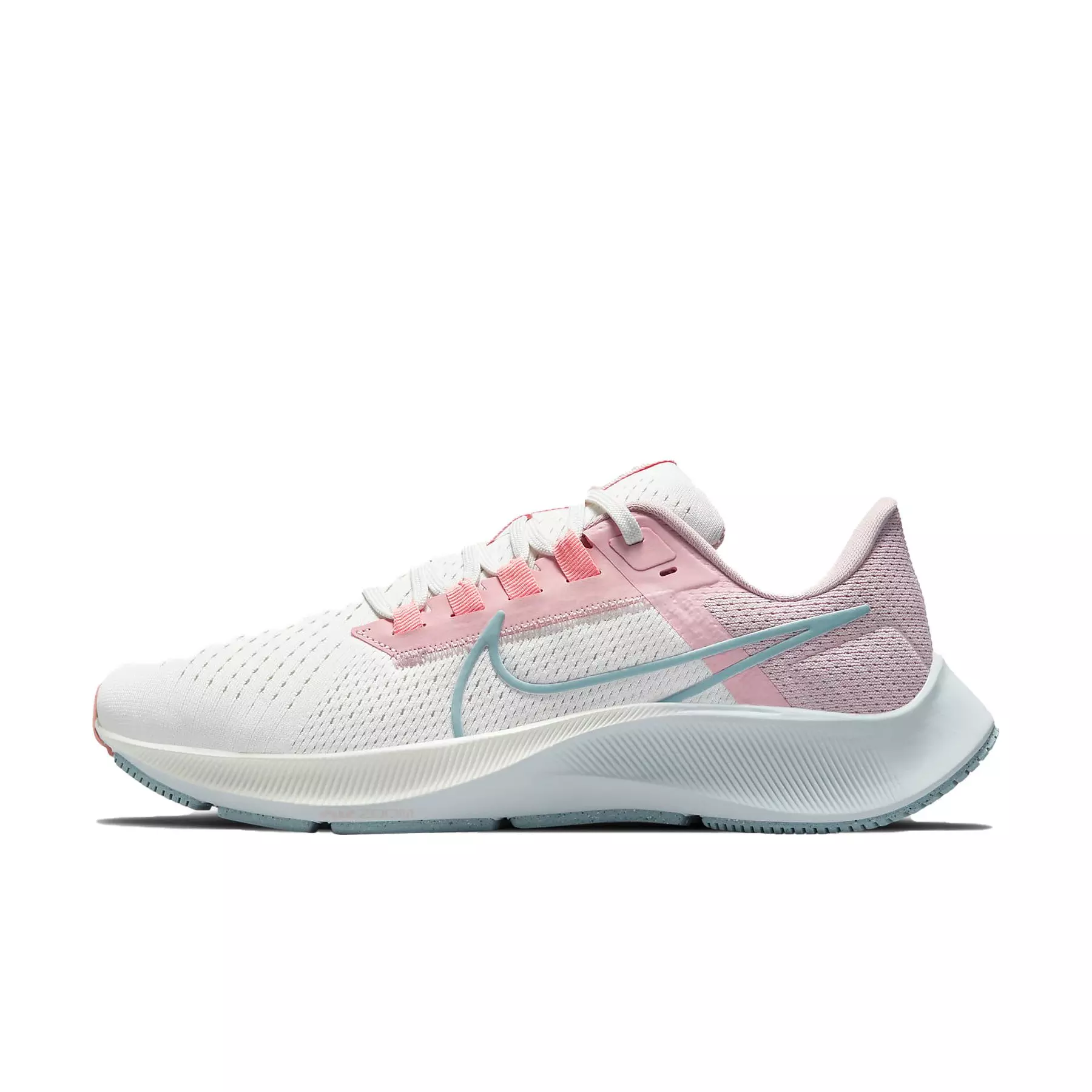 Nike Pegasus 38 "Sail/Pink Glaze/Crimson Bliss" Women's Running Shoe - WHITE