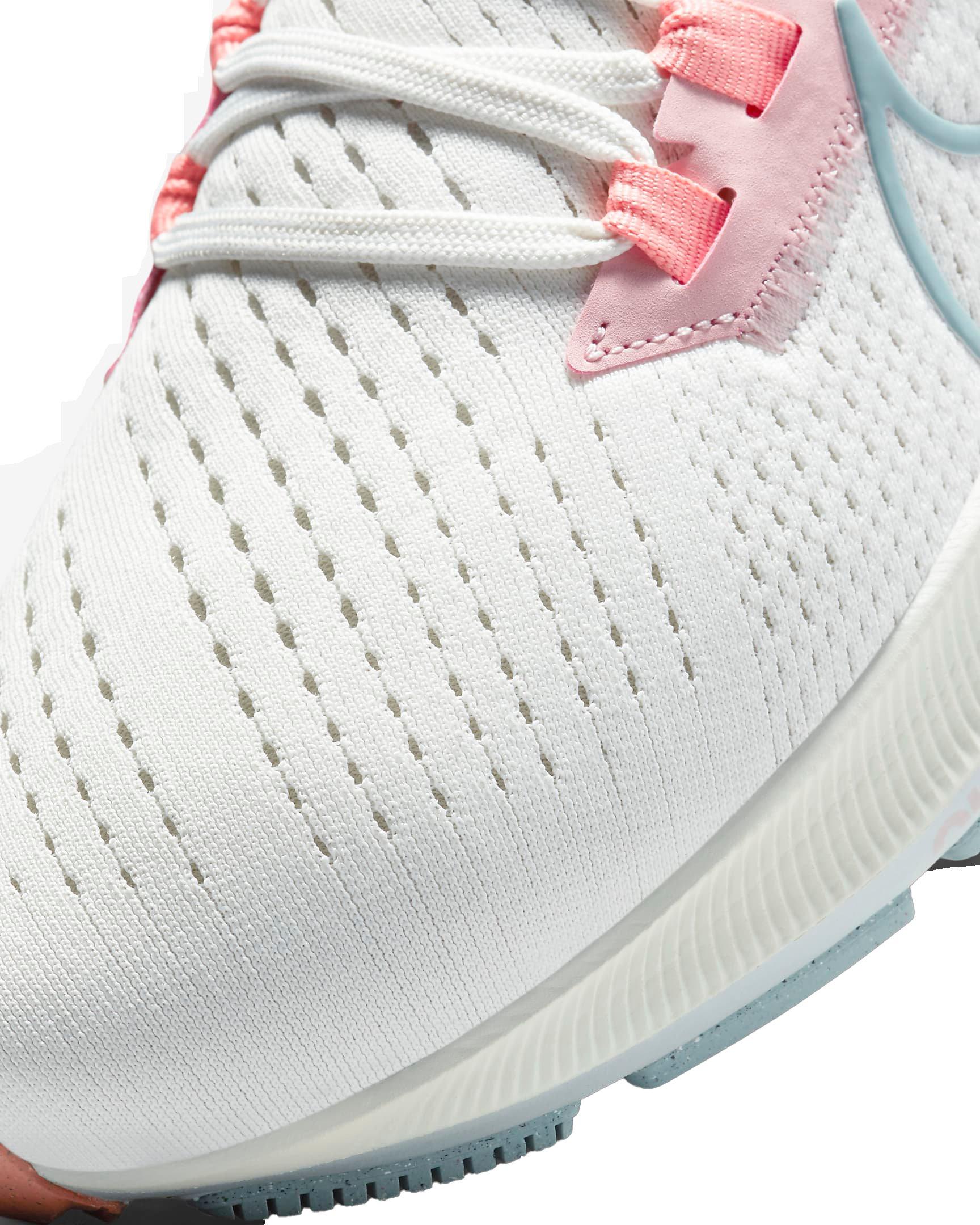 Nike Pegasus 38 "Sail/Pink Glaze/Crimson Bliss" Women's Running Shoe - WHITE Thumbnail View 7